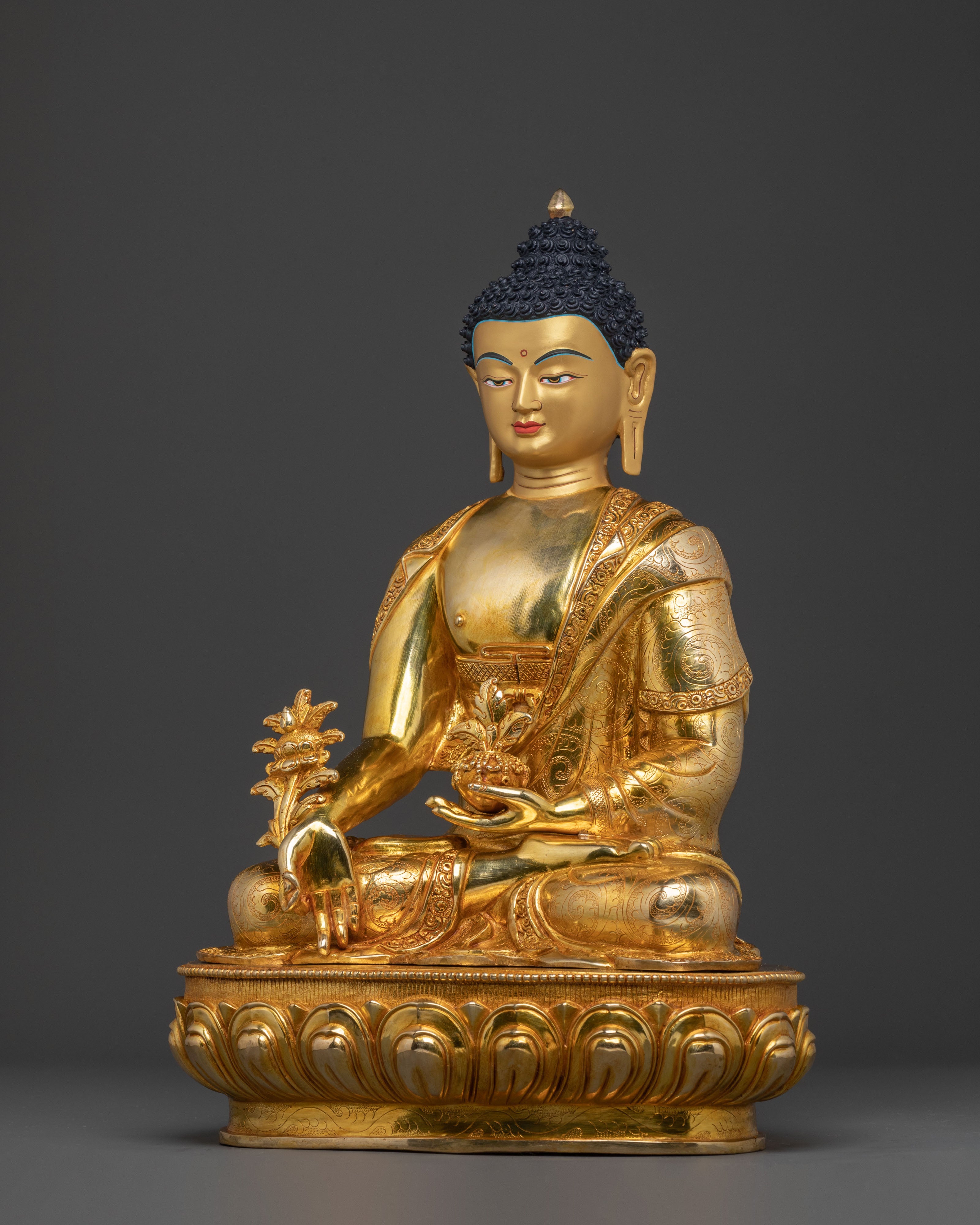 Healer Medicine Buddha Statue | Altar Decor
