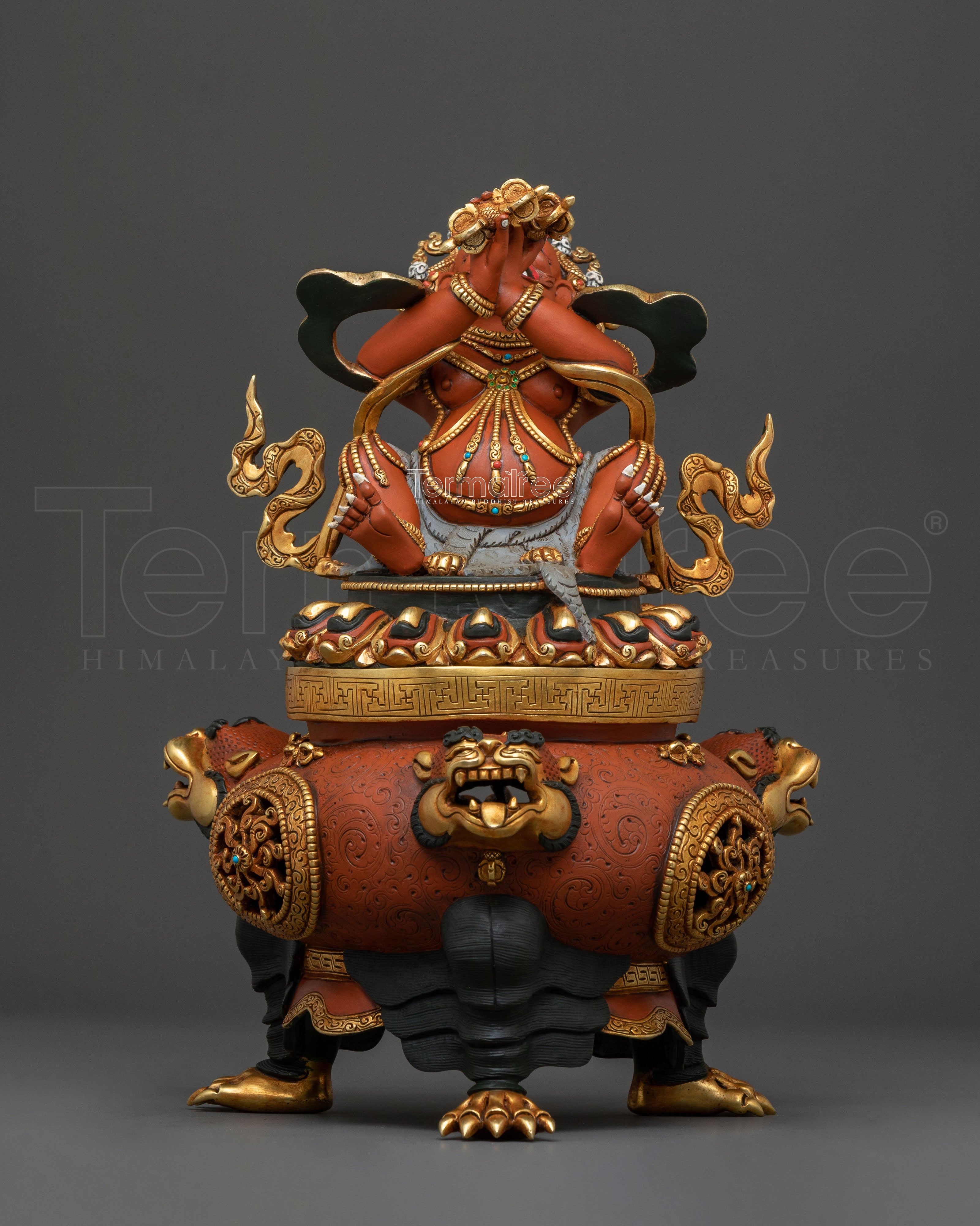 Vajradaka Traditional Sculpture – Exquisite Gilded Copper
