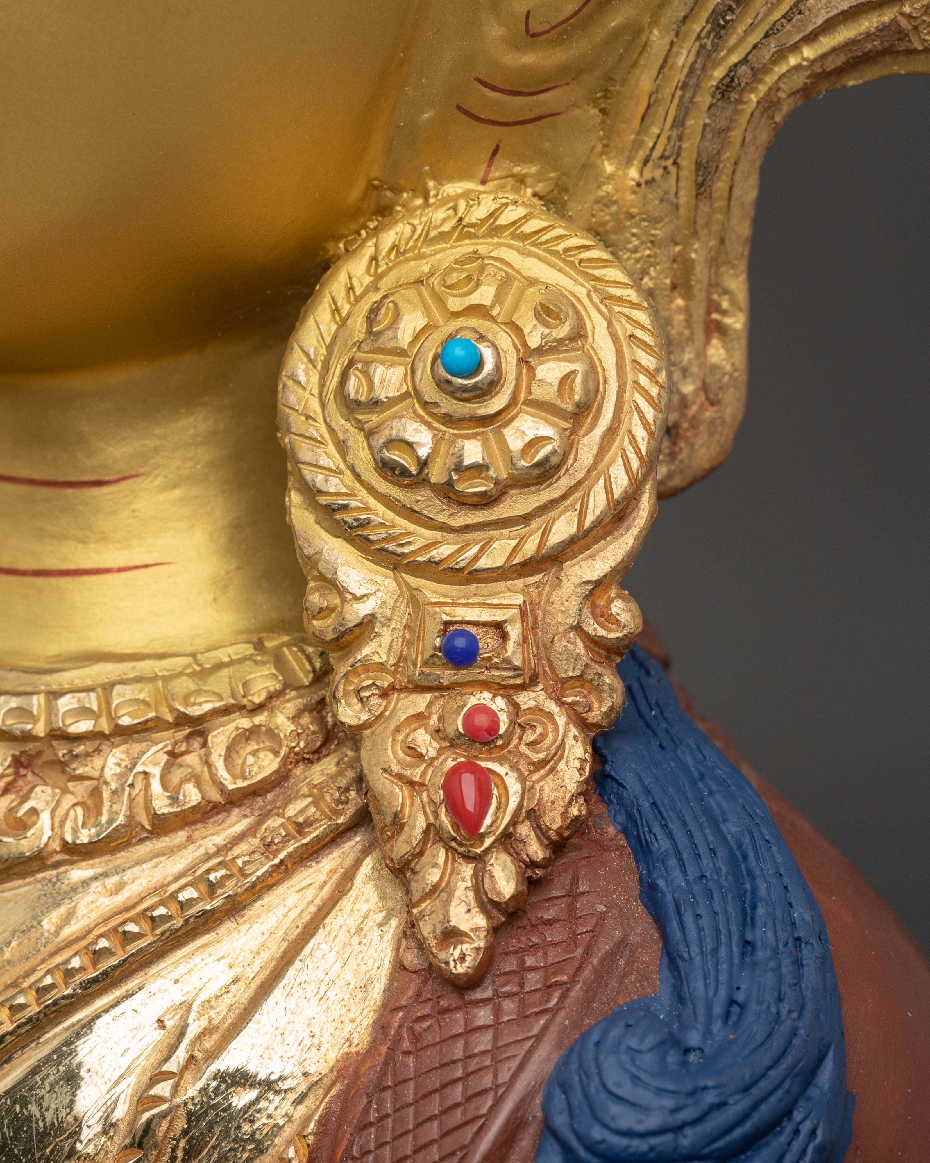 24k Gold-Coated Chenrezig Statue | Handcrafted in Nepal