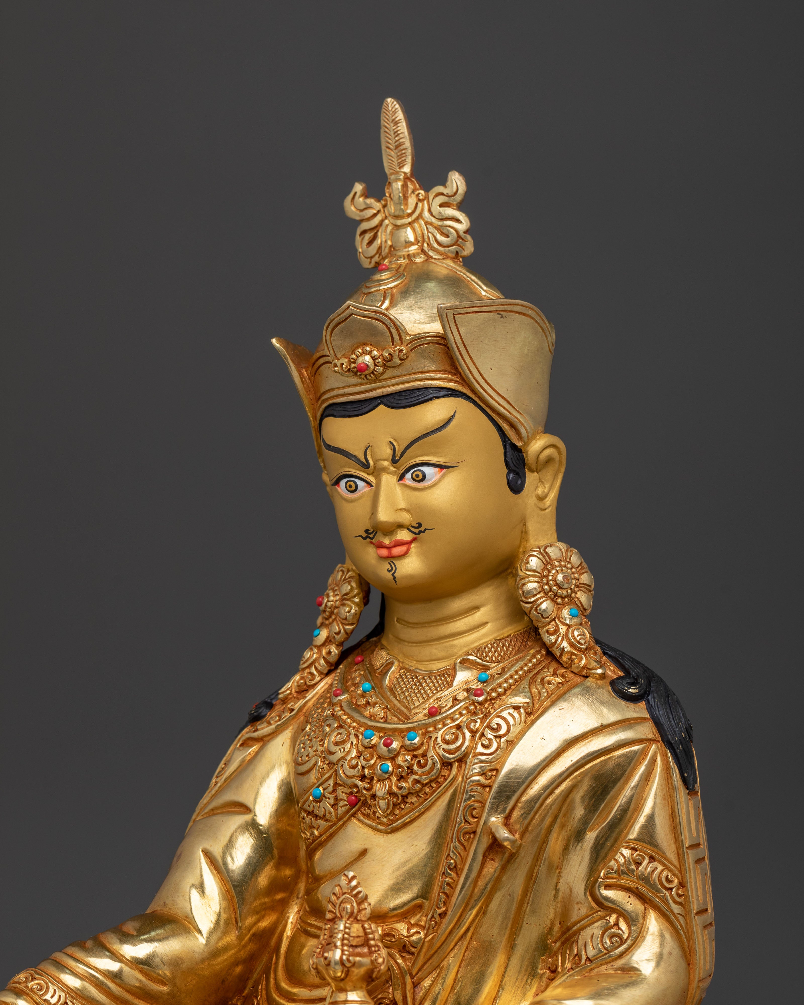 Tibetan Buddhist Guru Rinpoche Statue | | Tibetan Buddhist Master