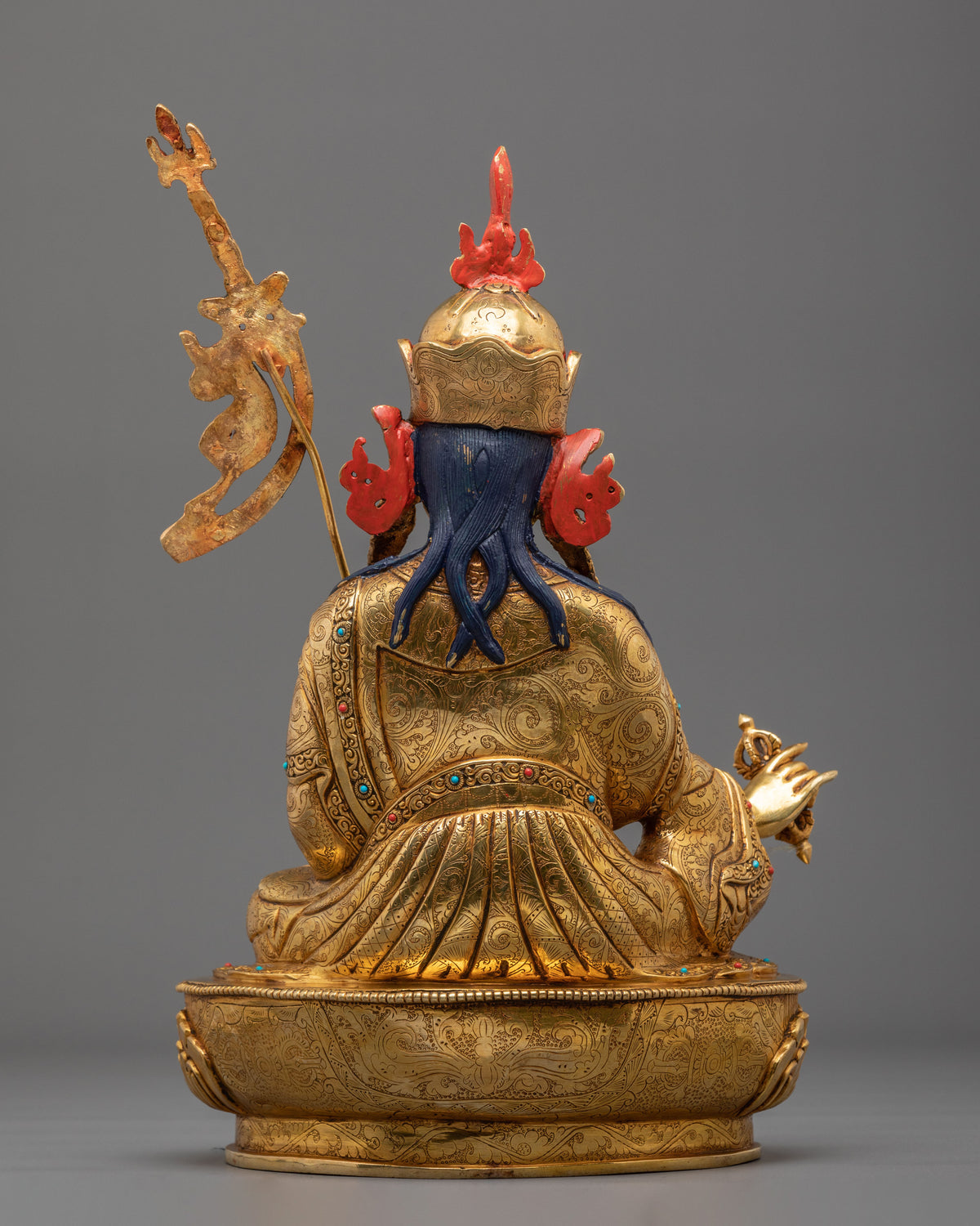 Guru Rinpoche Statue | Tibetan Buddhist Sculpture of Wisdom