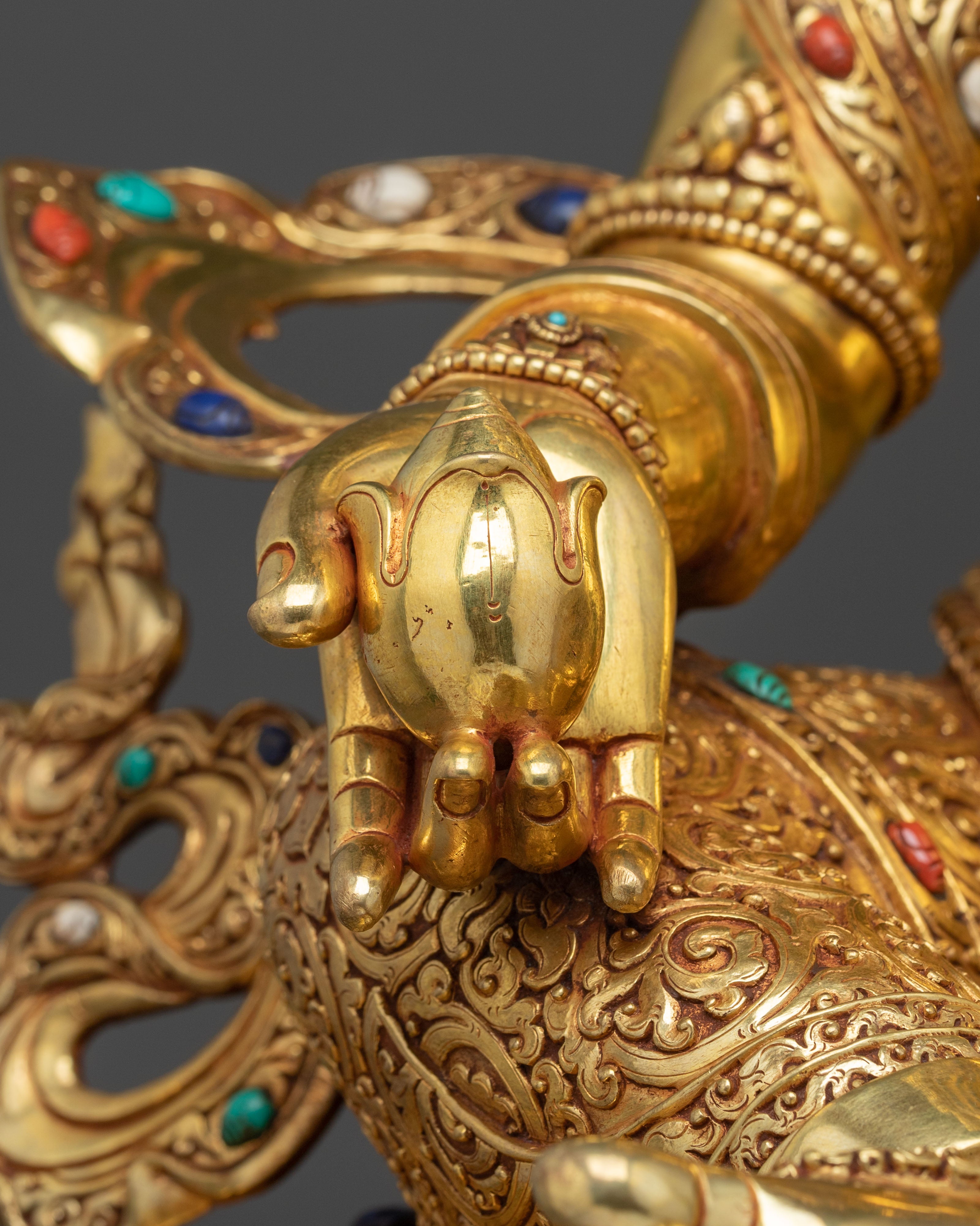 Dzambhala Sculpture | Sacred Buddhist Deity Figurine