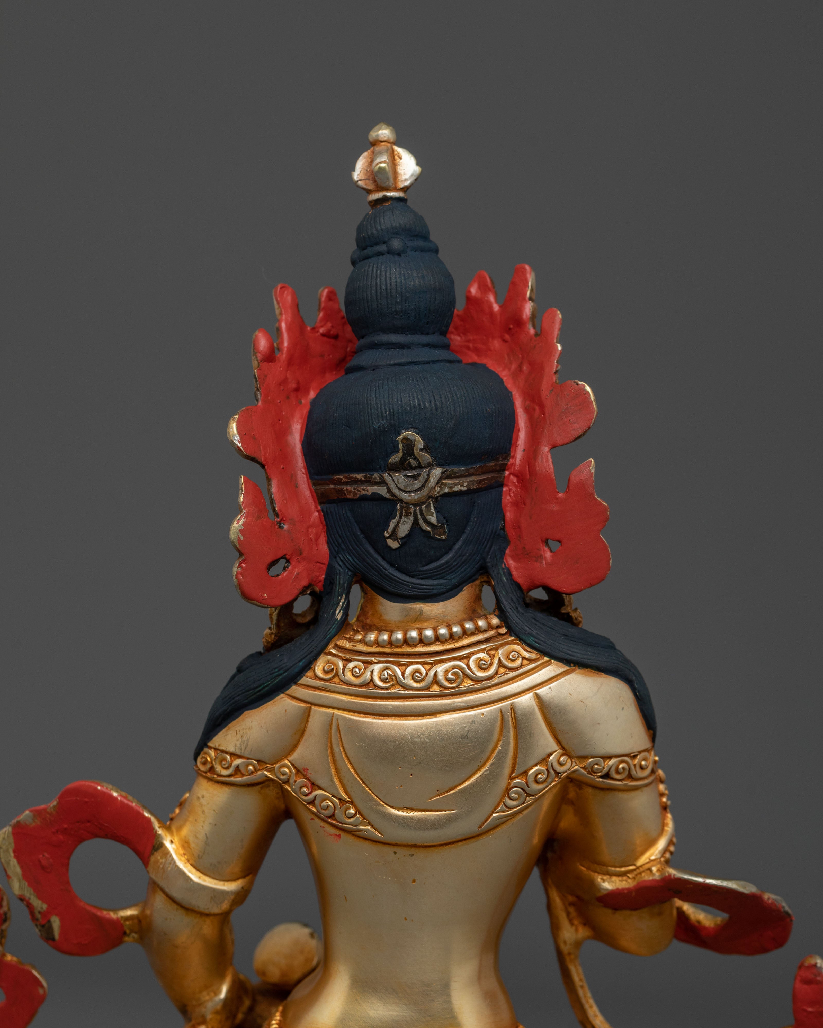 Vajrasattva Statue | 24K Gold Gilded Sacred Figurine
