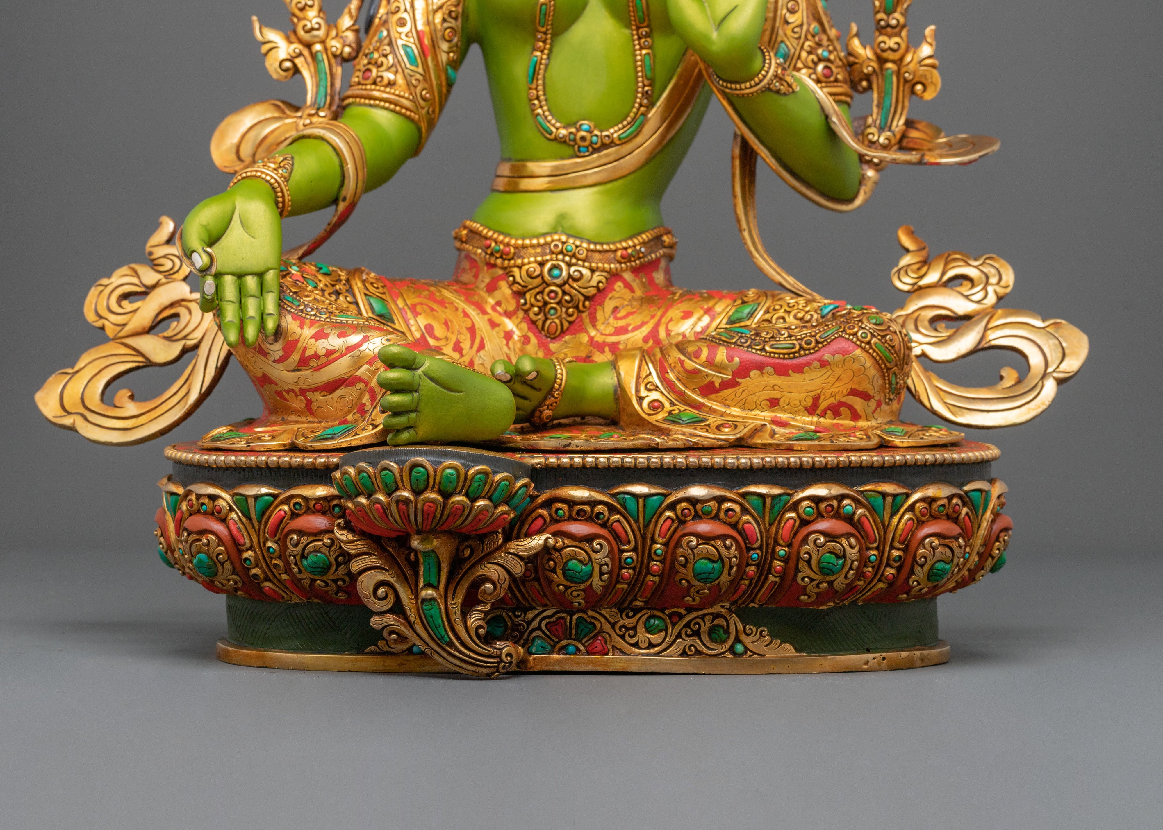 Green Tara Sacred Statue | Made in Nepal