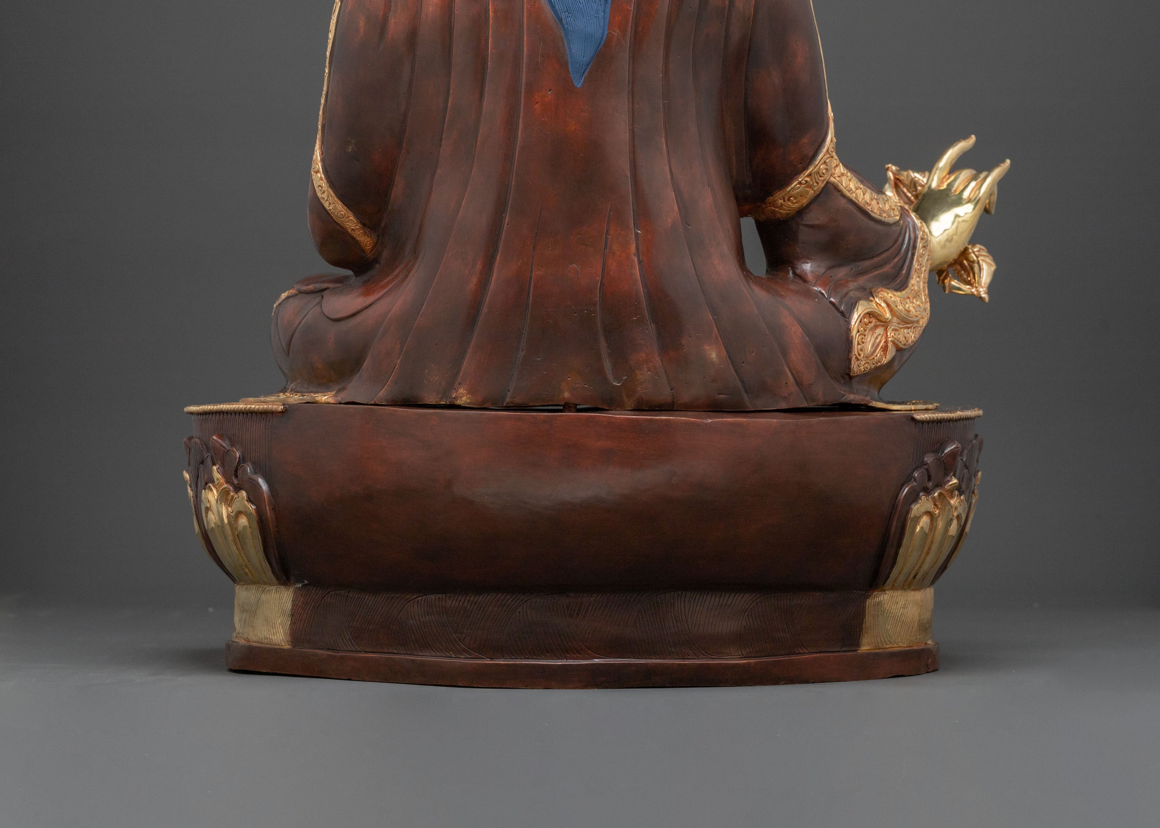 Guru Rinpoche Sacred Protector Statue | Tibetan Buddhist Altar Decor