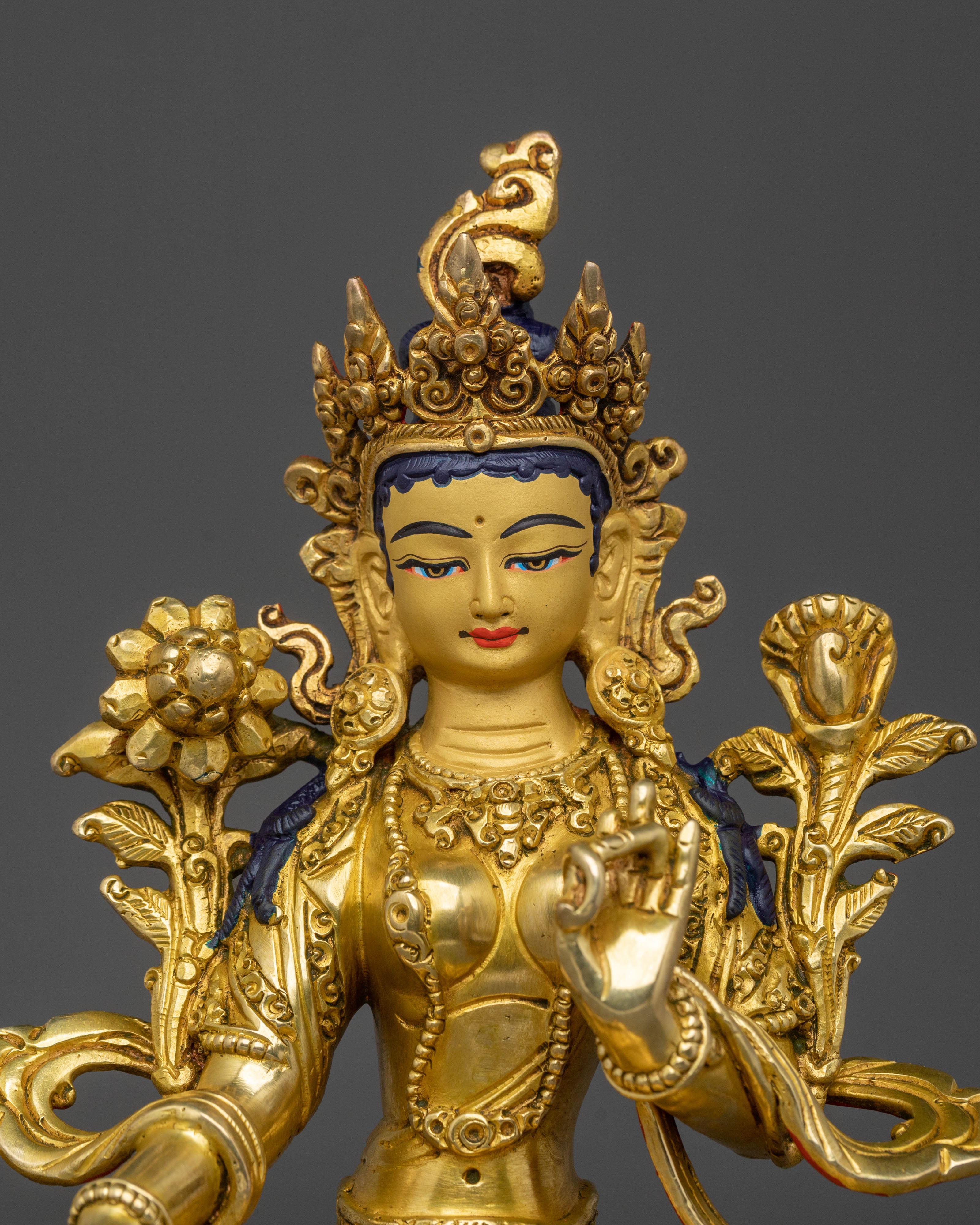 Handcrafted Green Tara Statue | Compassionate Mother