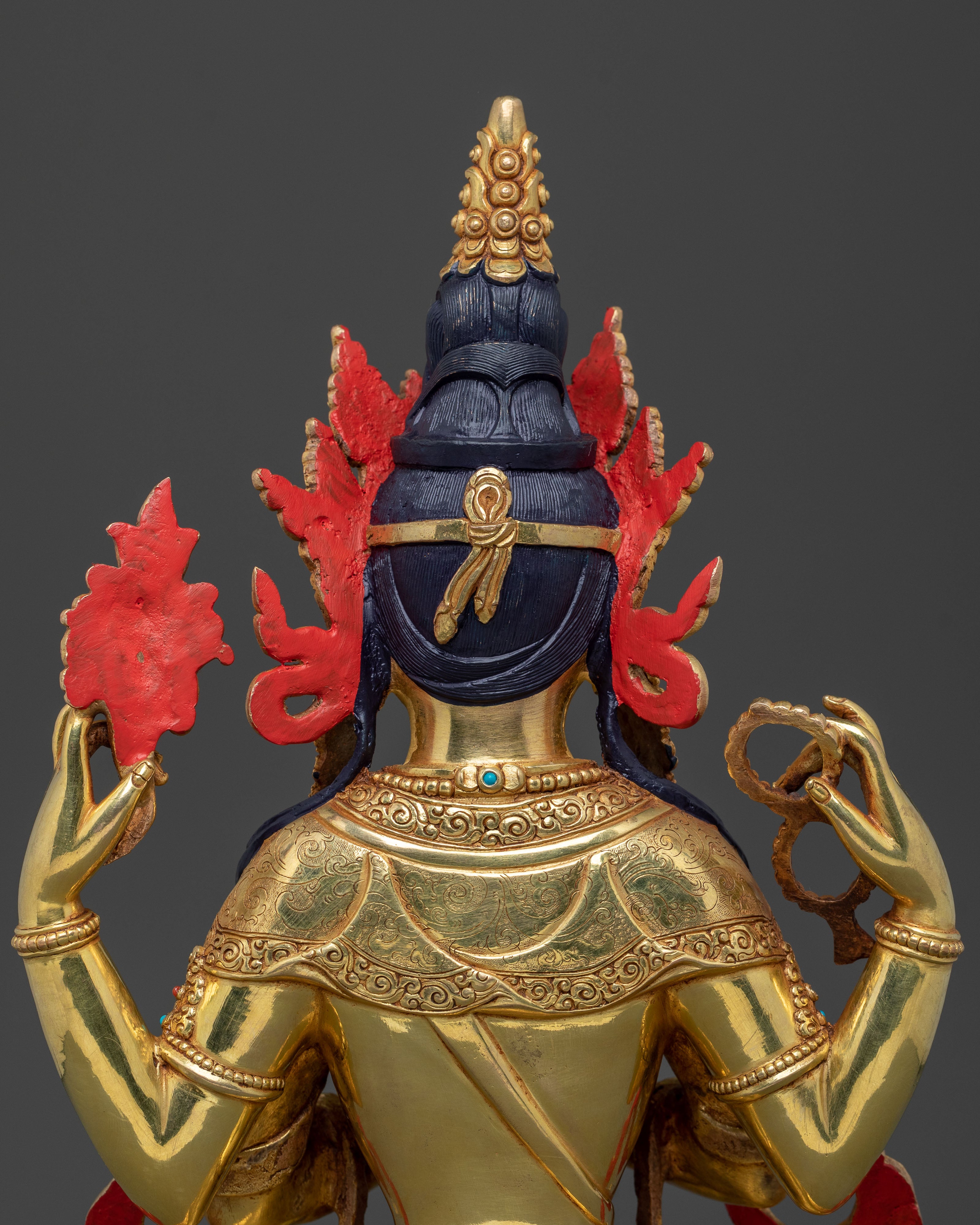 Chenrezig Statue: Four Armed Bodhisattva