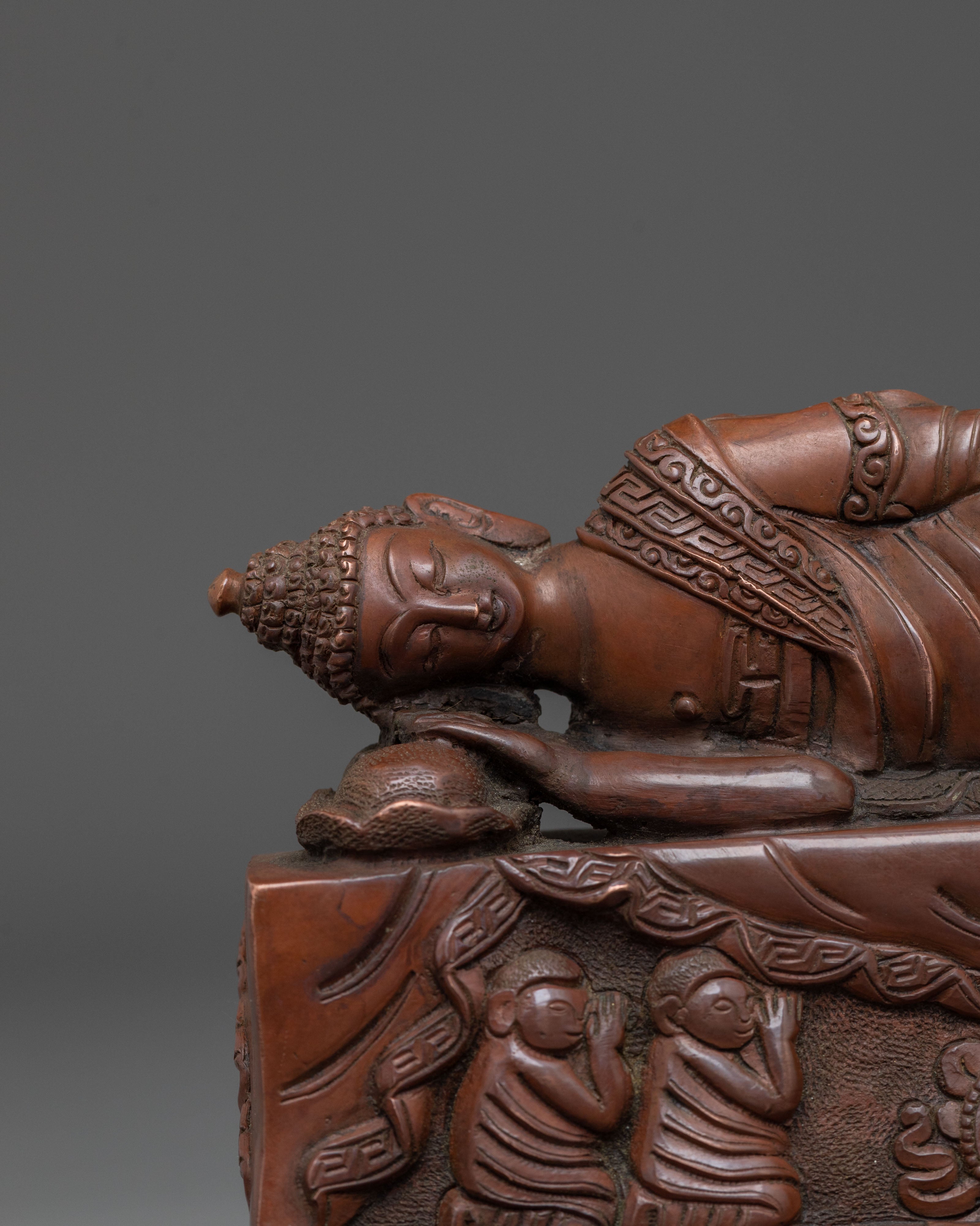 Handcrafted Sleeping Buddha Statue | Home Decor