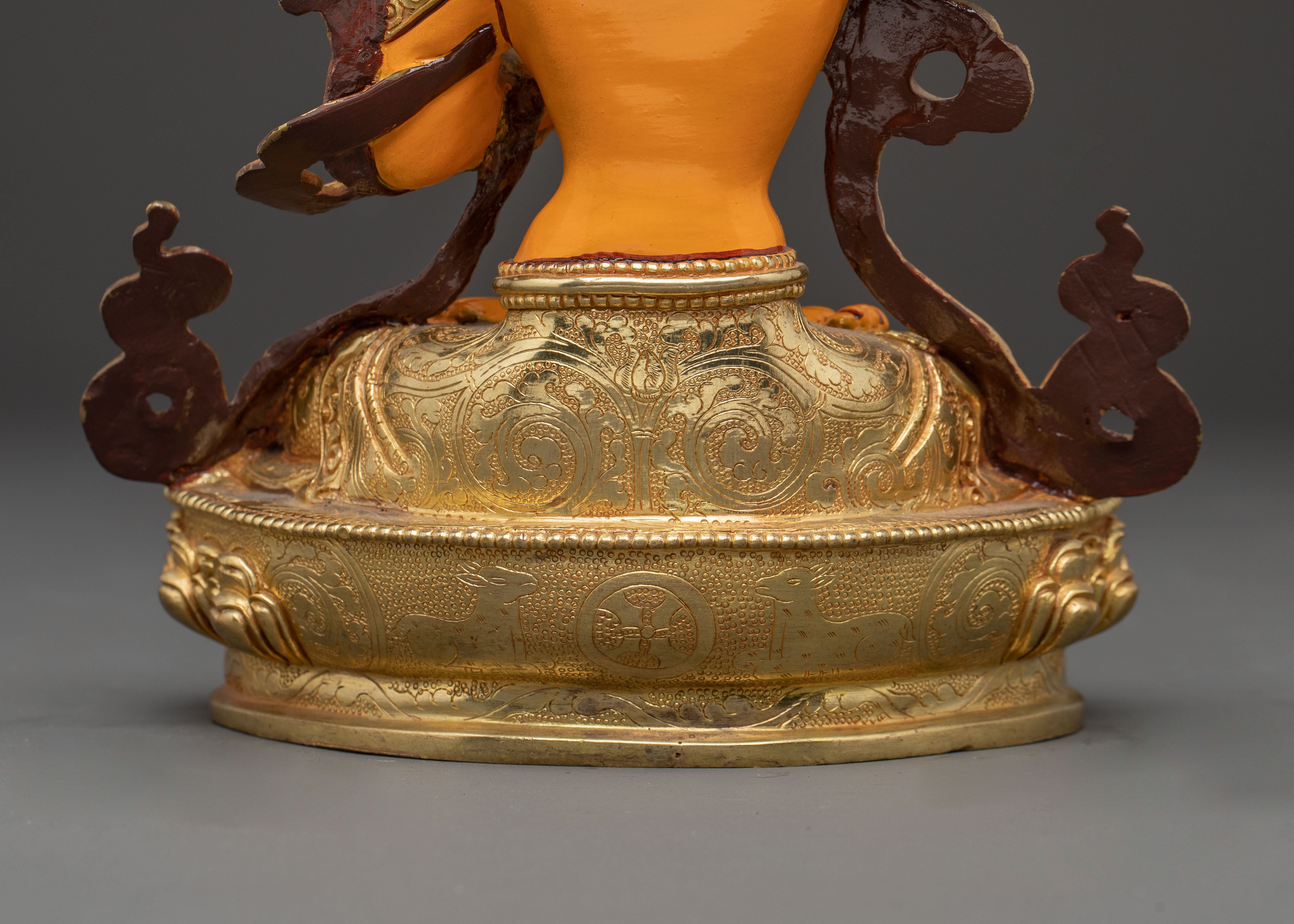 Himalayan Handcrafted Manjushri Statue | Tibetan Buddhist Art