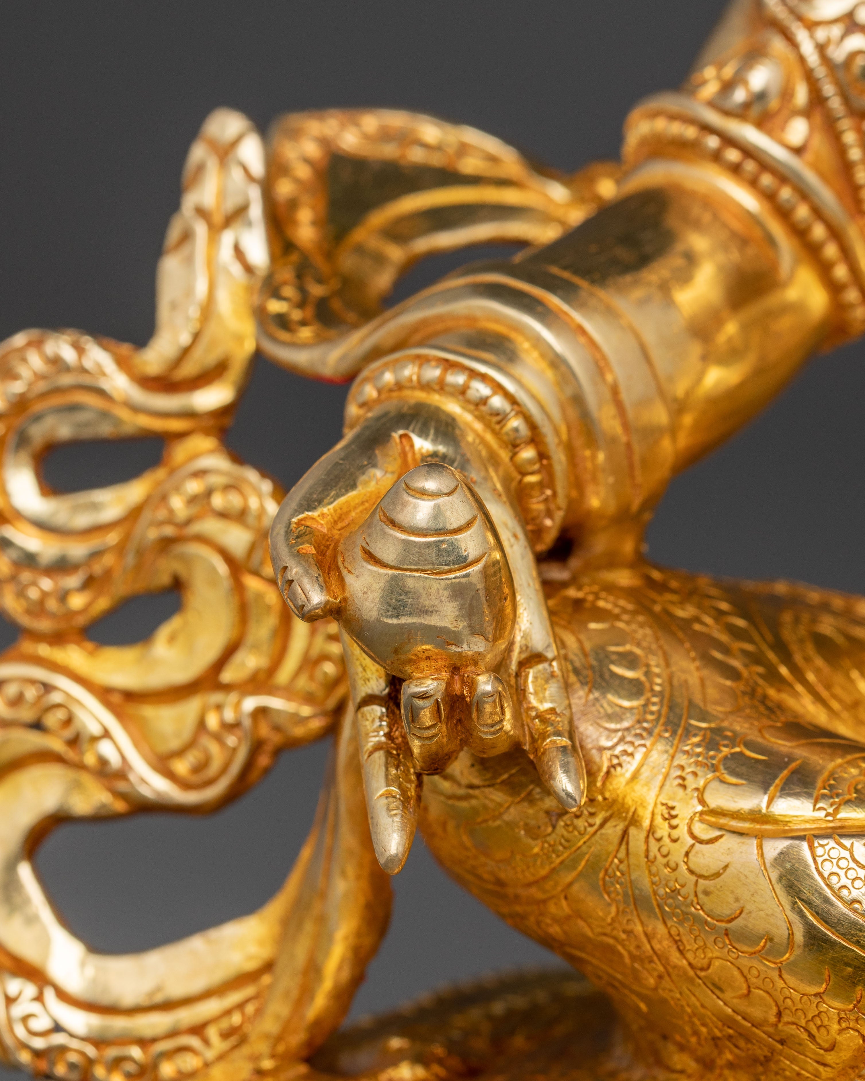 Dzambhala Golden Statue | Divine Prosperity and Wealth Blessing