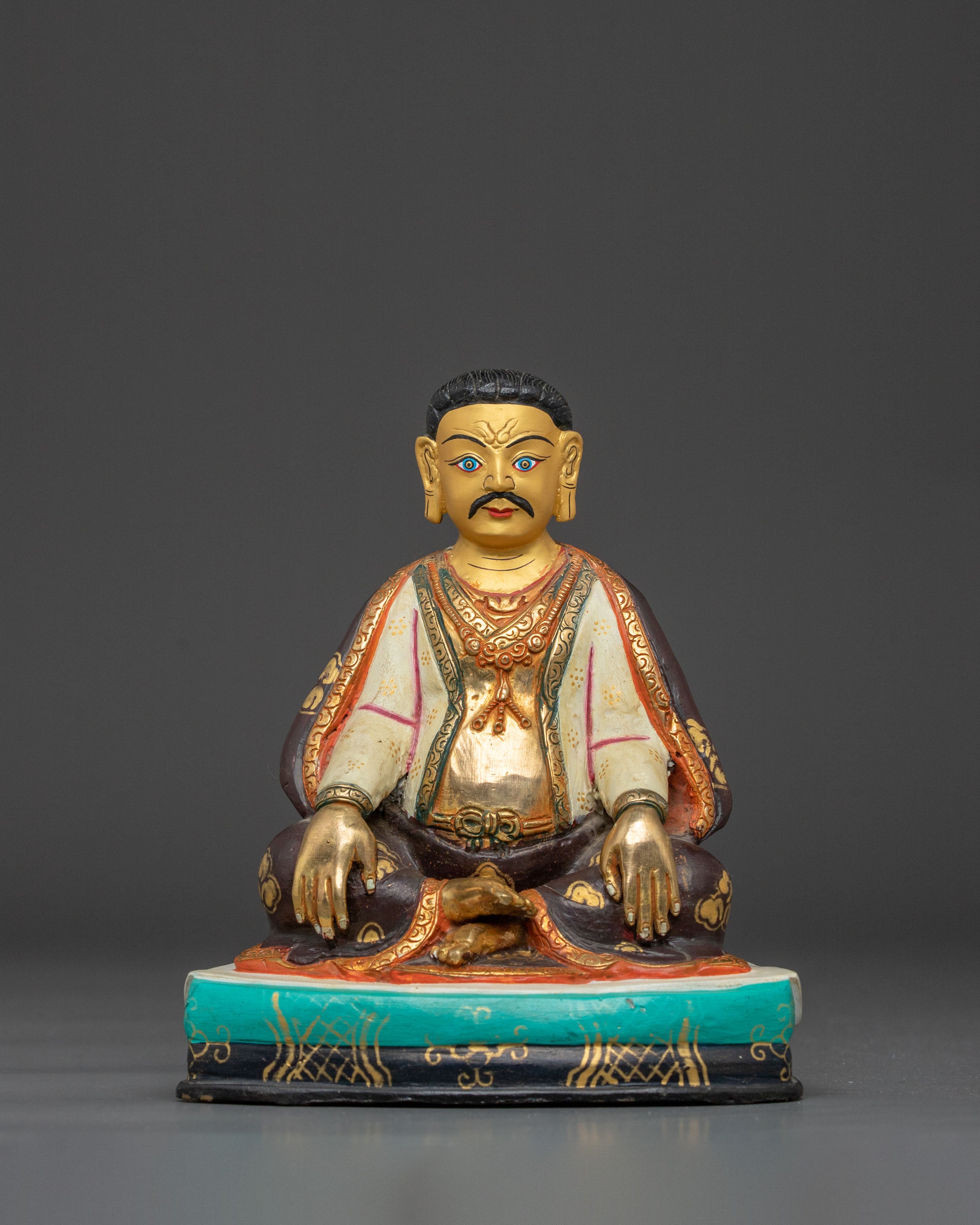 Marpa Buddhist Sacred Statue – Hand-Gilded Copper