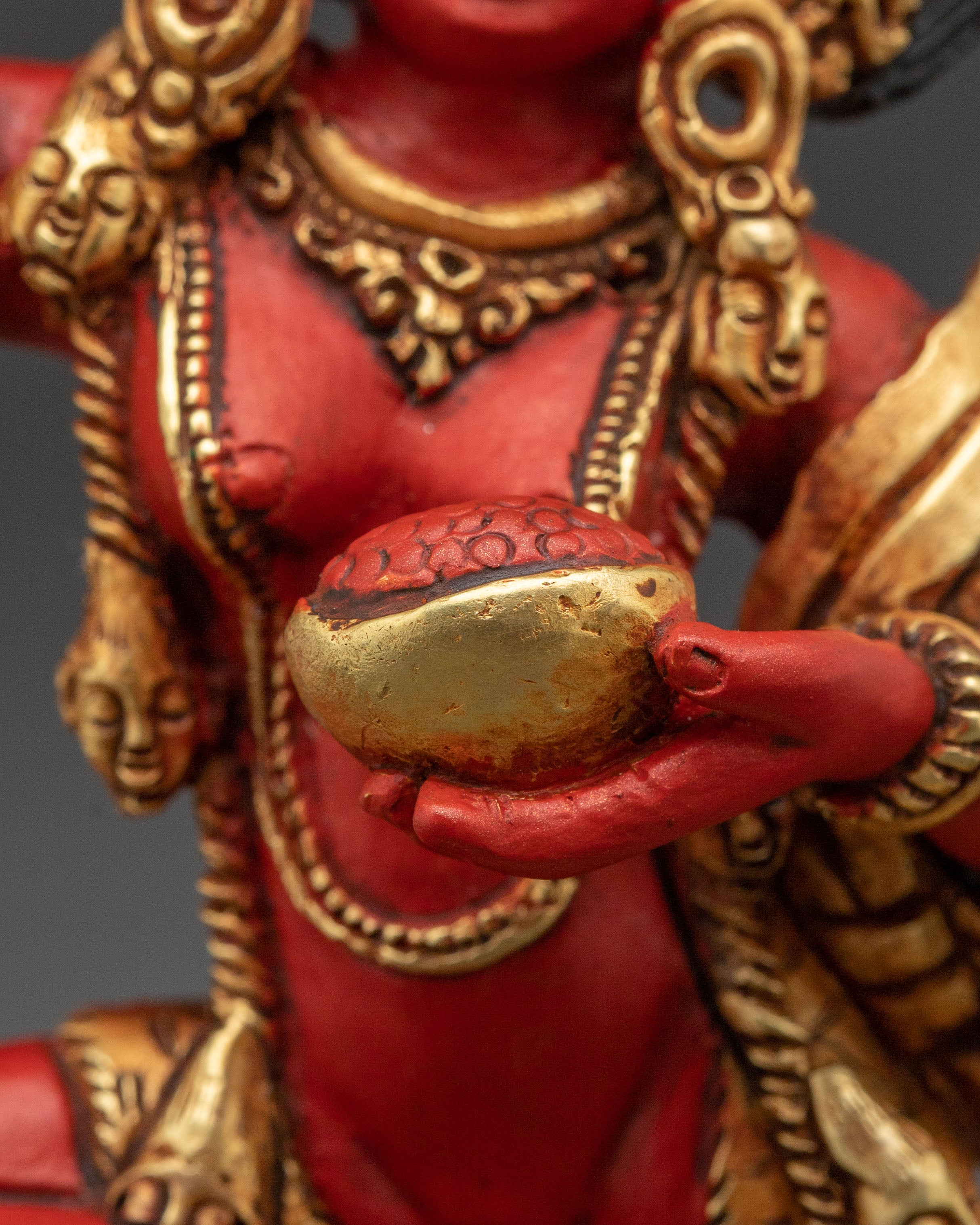 Handcrafted Droje Phagmo Statue – Gilded Copper Statue