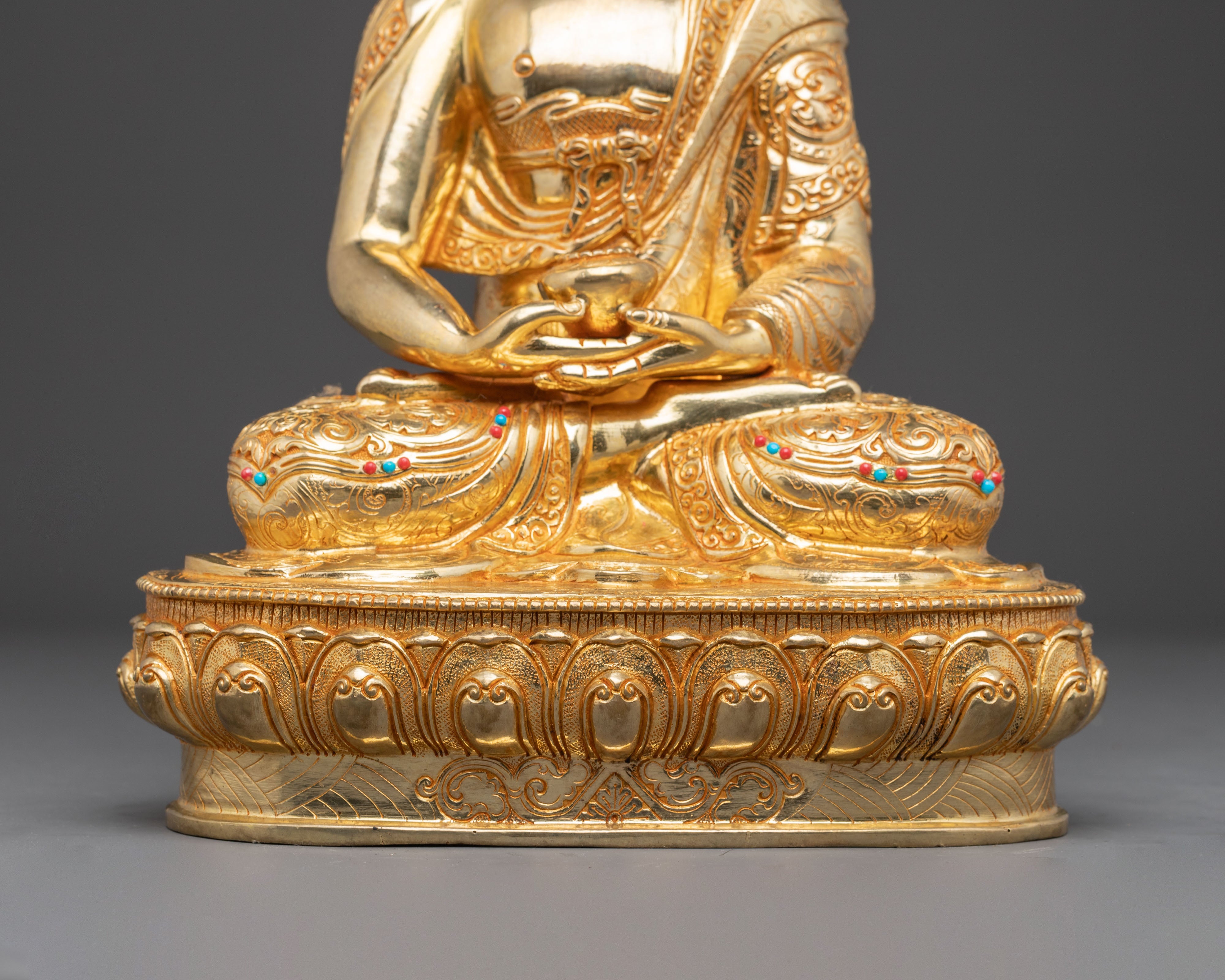 Buddha Amitabha Golden Statue | Western Pure Land Protector