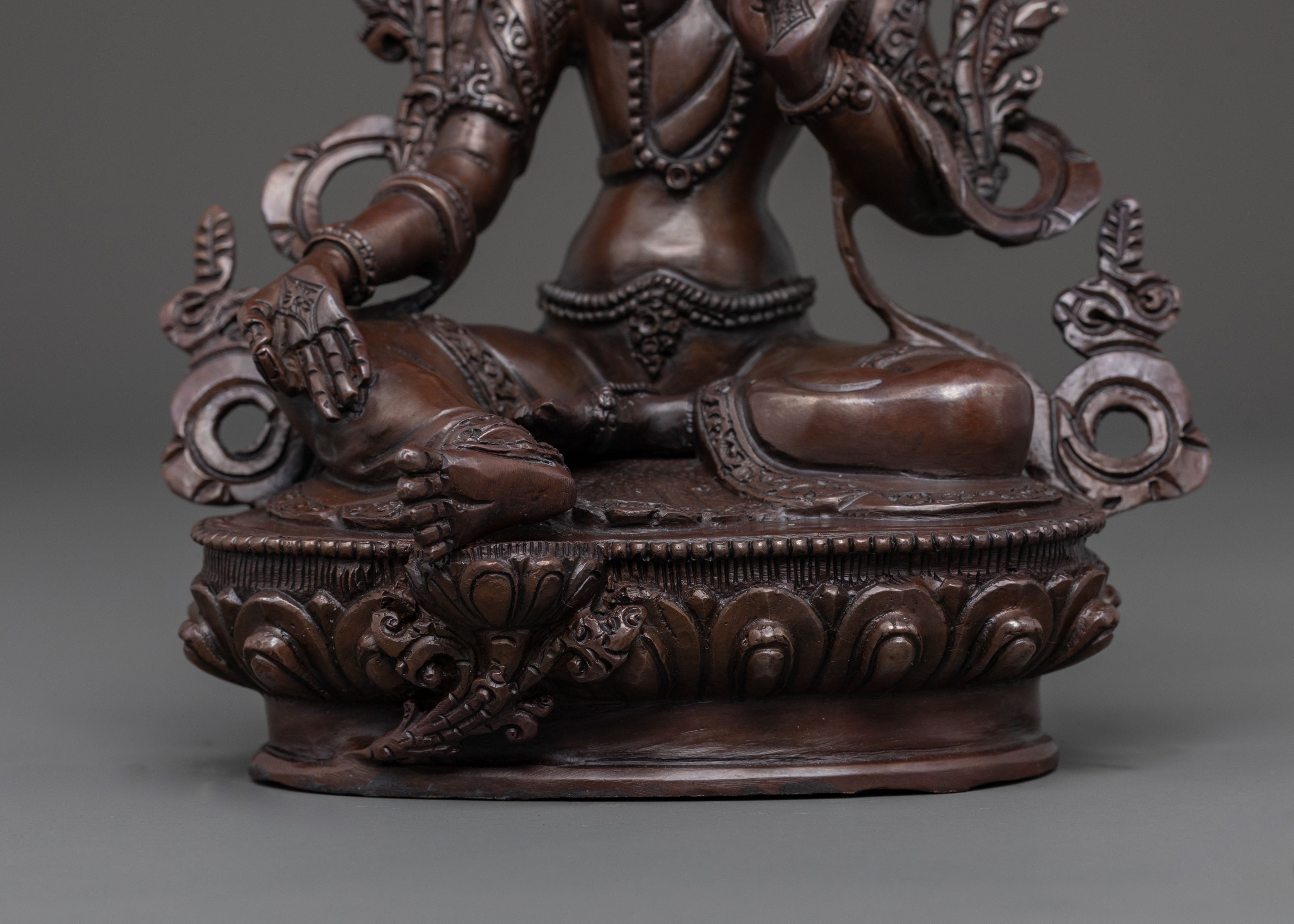 Green Tara Statue: Goddess of Compassion