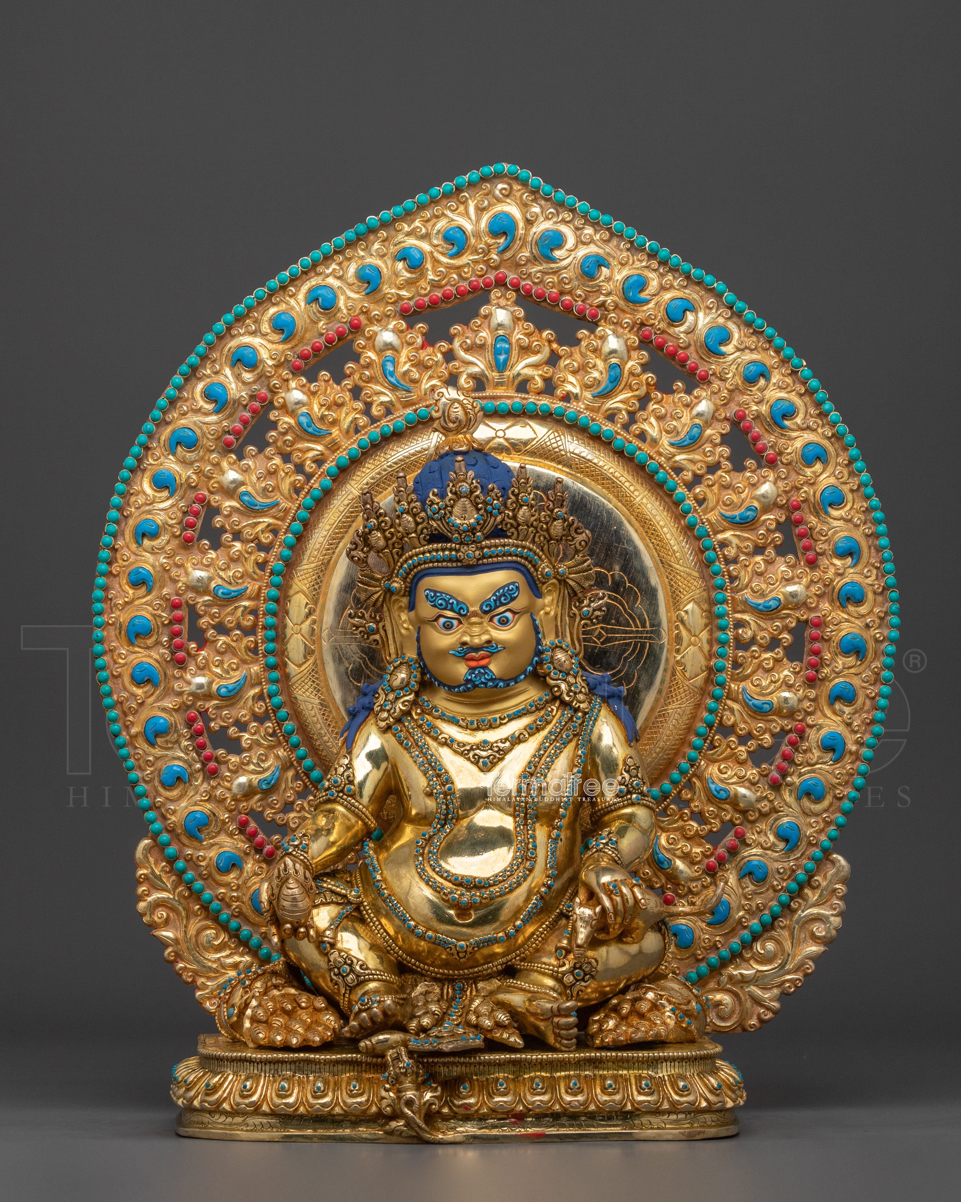 Dzambhala Deity of Abundance Statue | Symbol of Fortune and Generosity