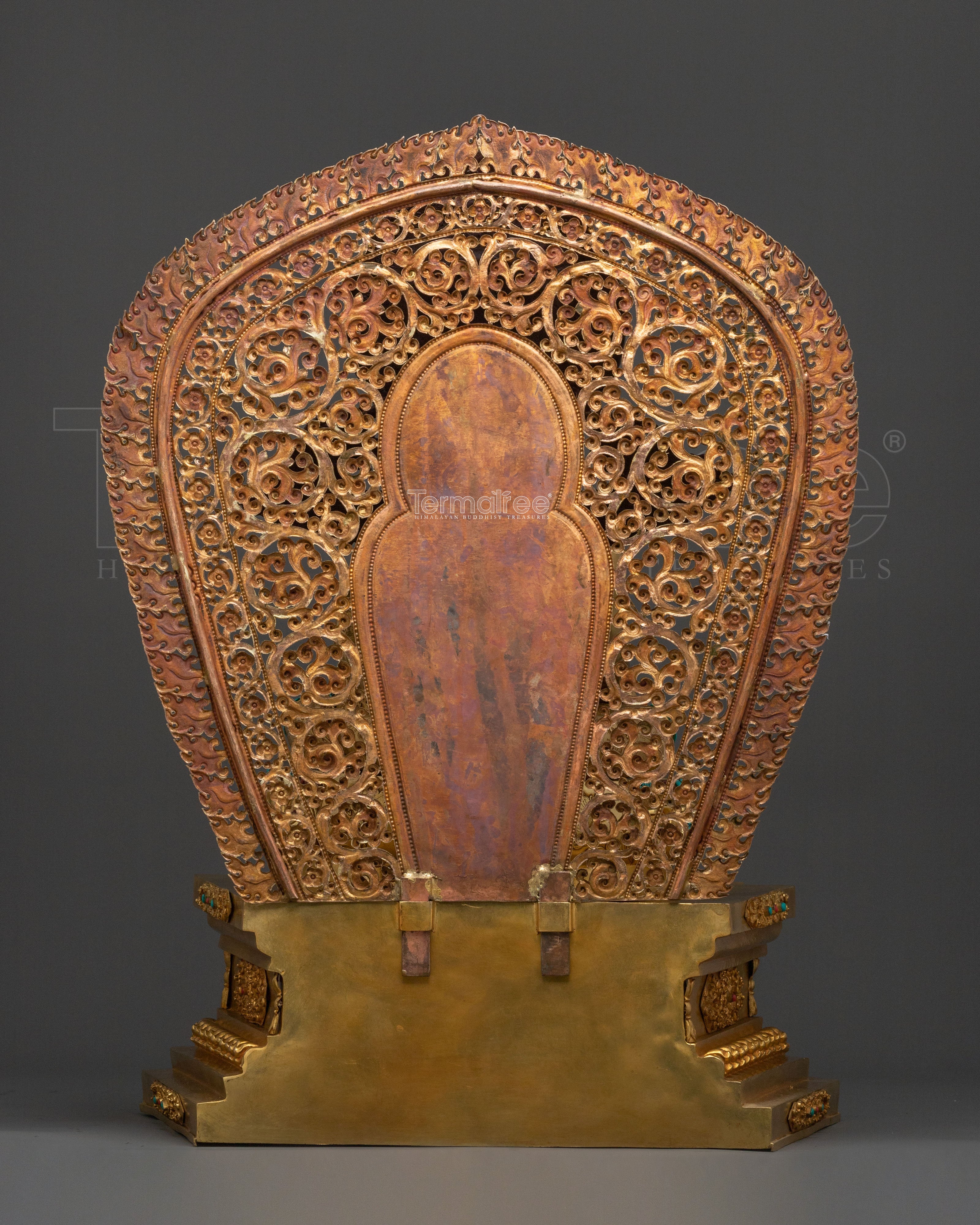 Shakyamuni Buddha Statue On Throne | Home Decor