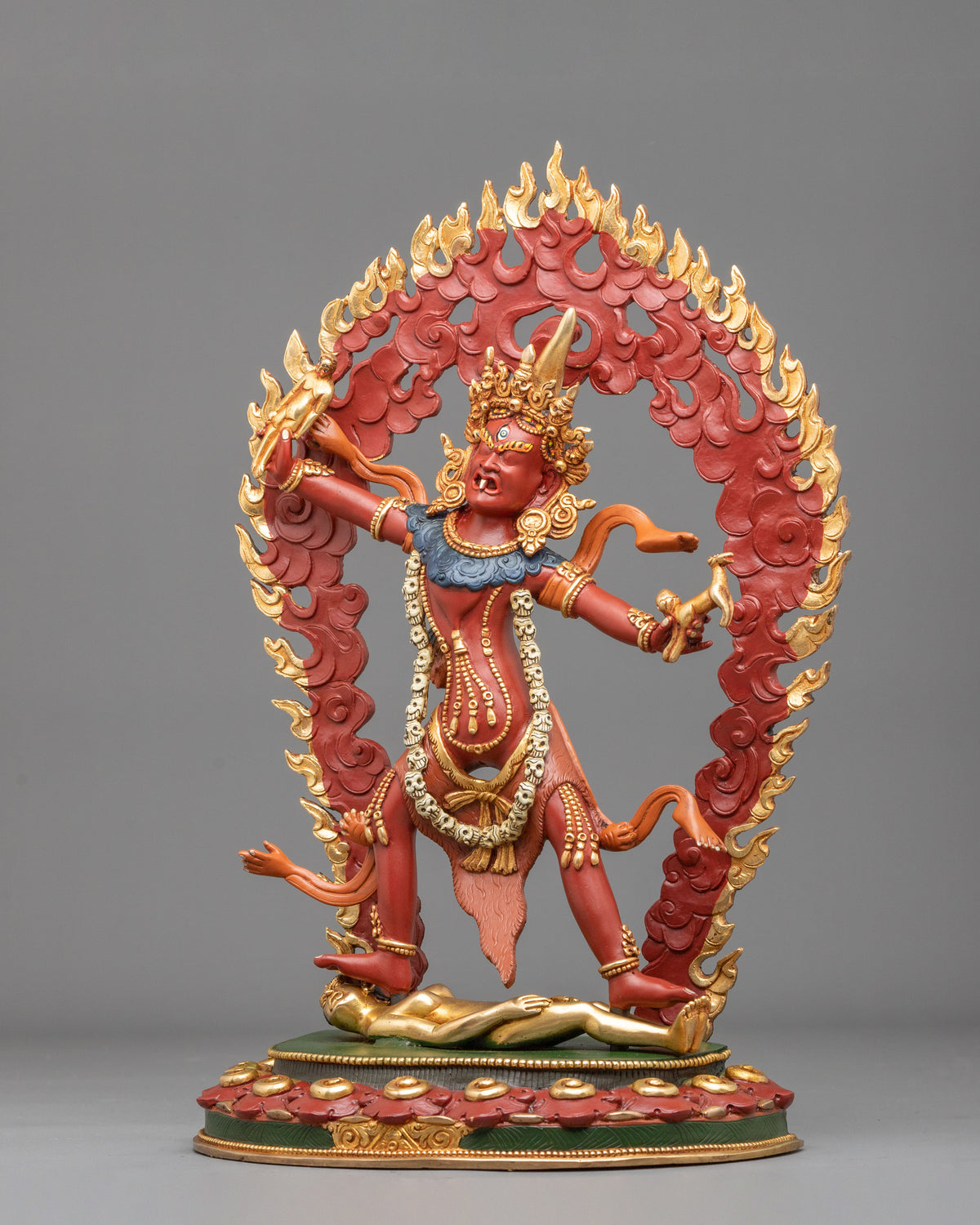 Handmade Ekajati Copper Sculpture | Buddhist Home Decor