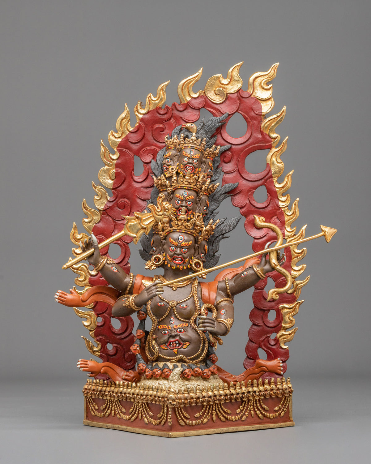 Three Nyingma Protectors | Sacred Guardian Sculpture