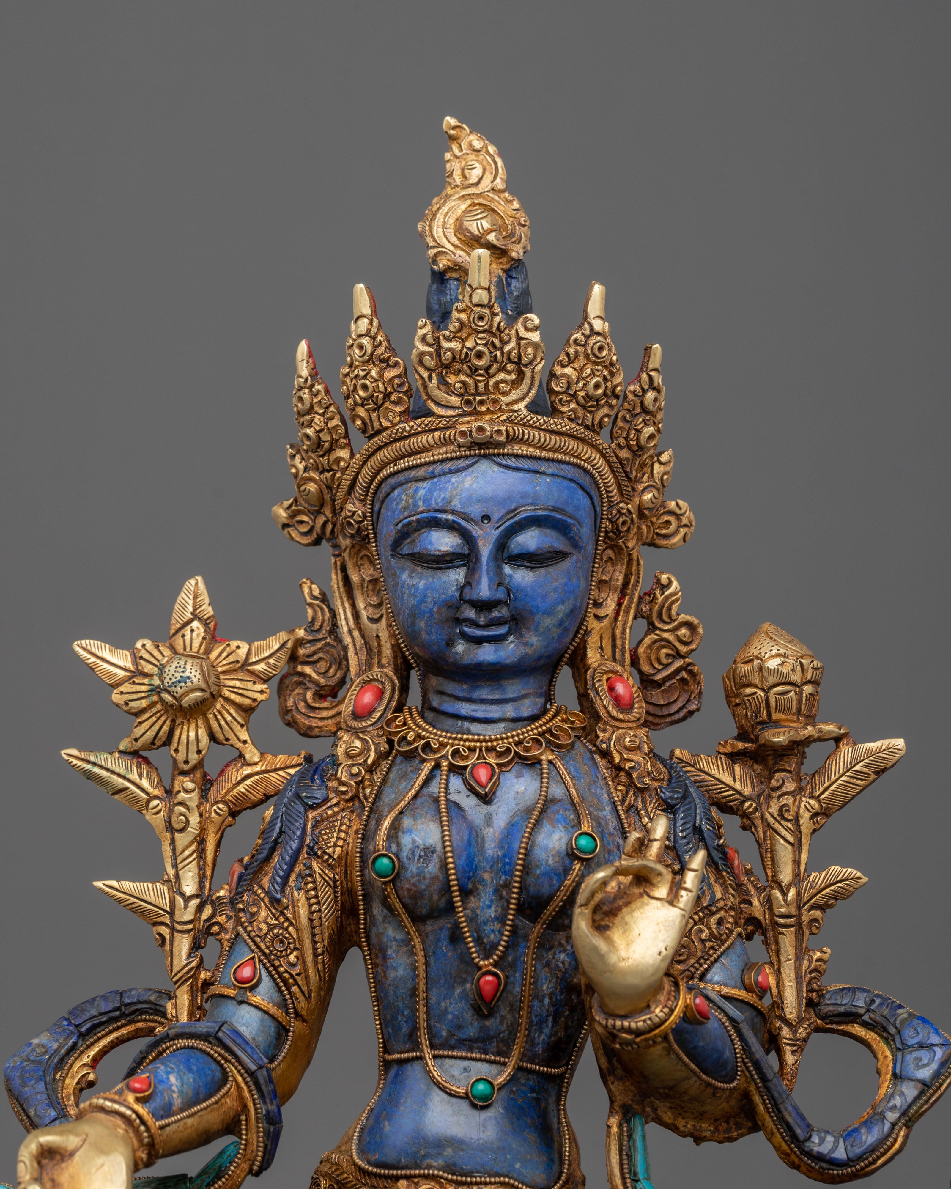 Green Tara Liberating Statue | Handcrafted Serenity