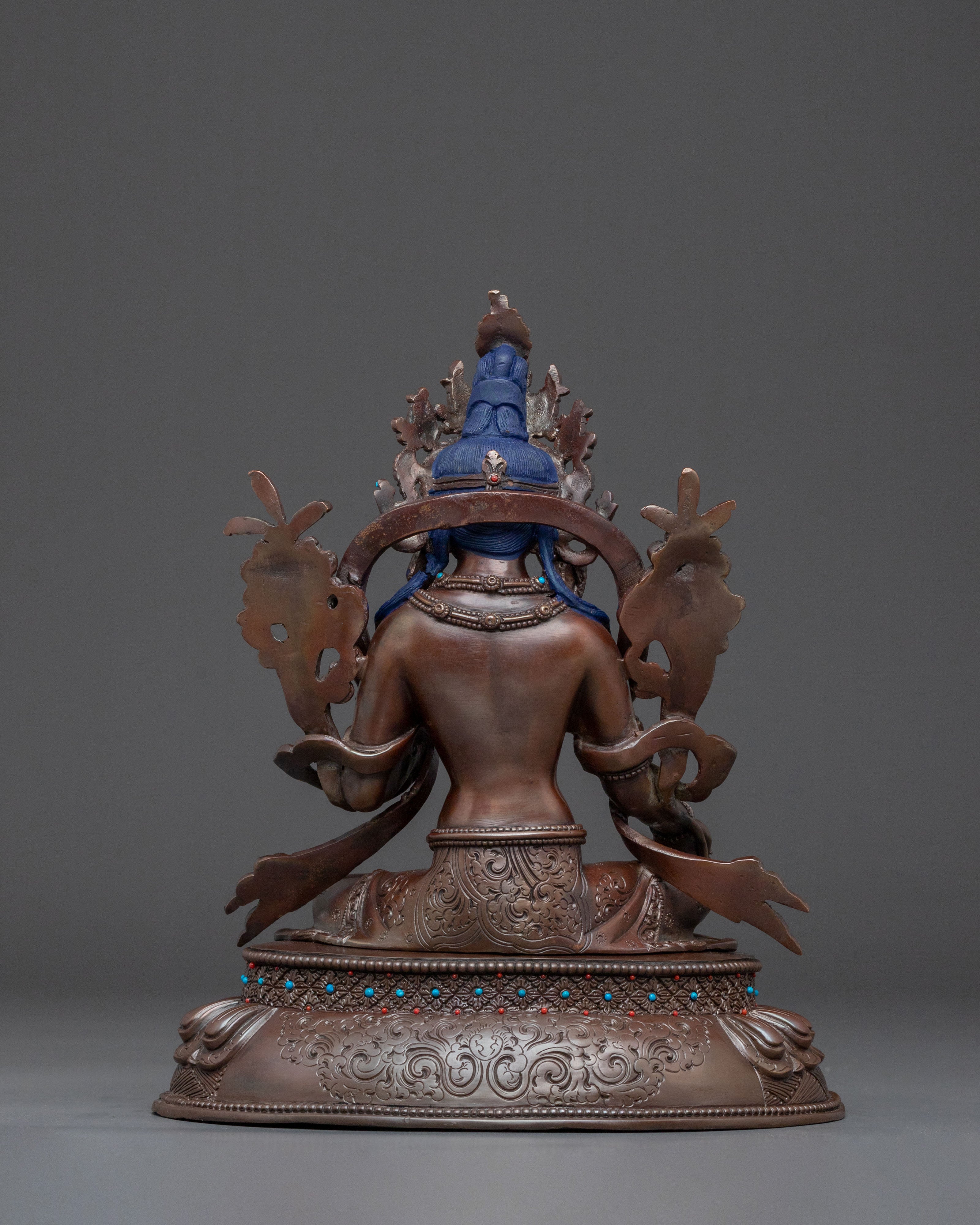 Green Tara Sacred Goddess Figurine | Tibetan Meditation Art