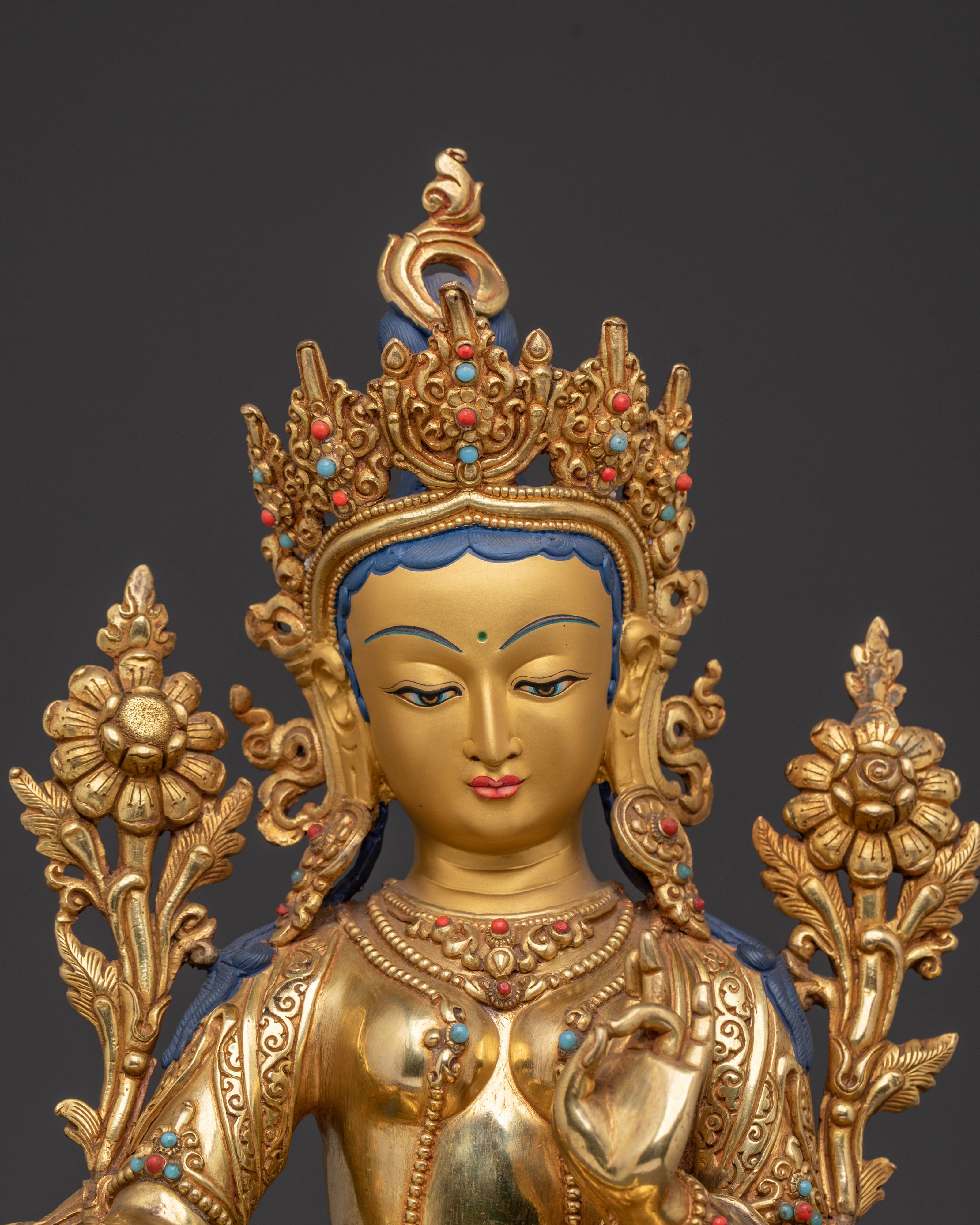 Protection Statue of Green Tara | Symbol of Compassion