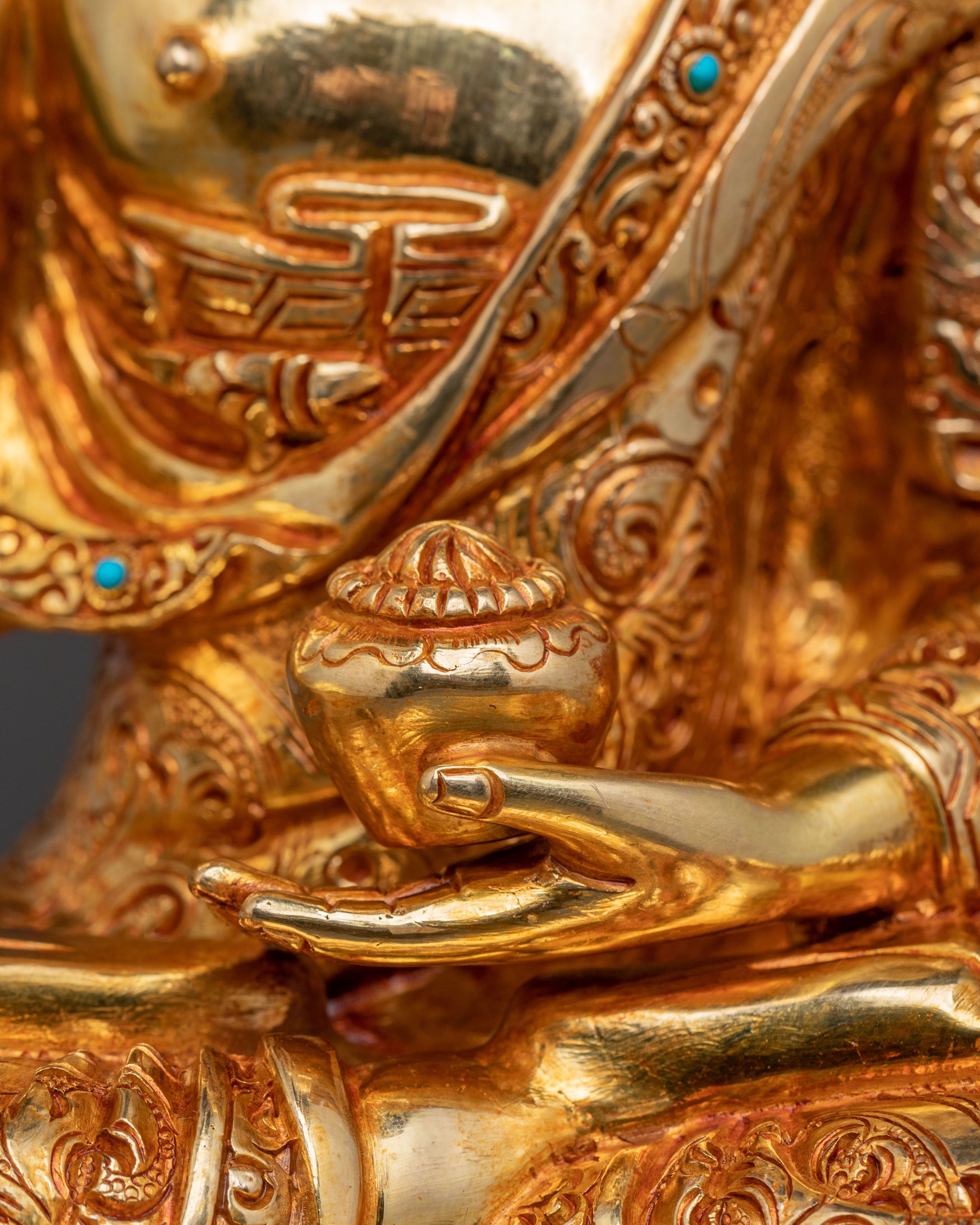 Shakyamuni Buddha Traditional Golden Statue