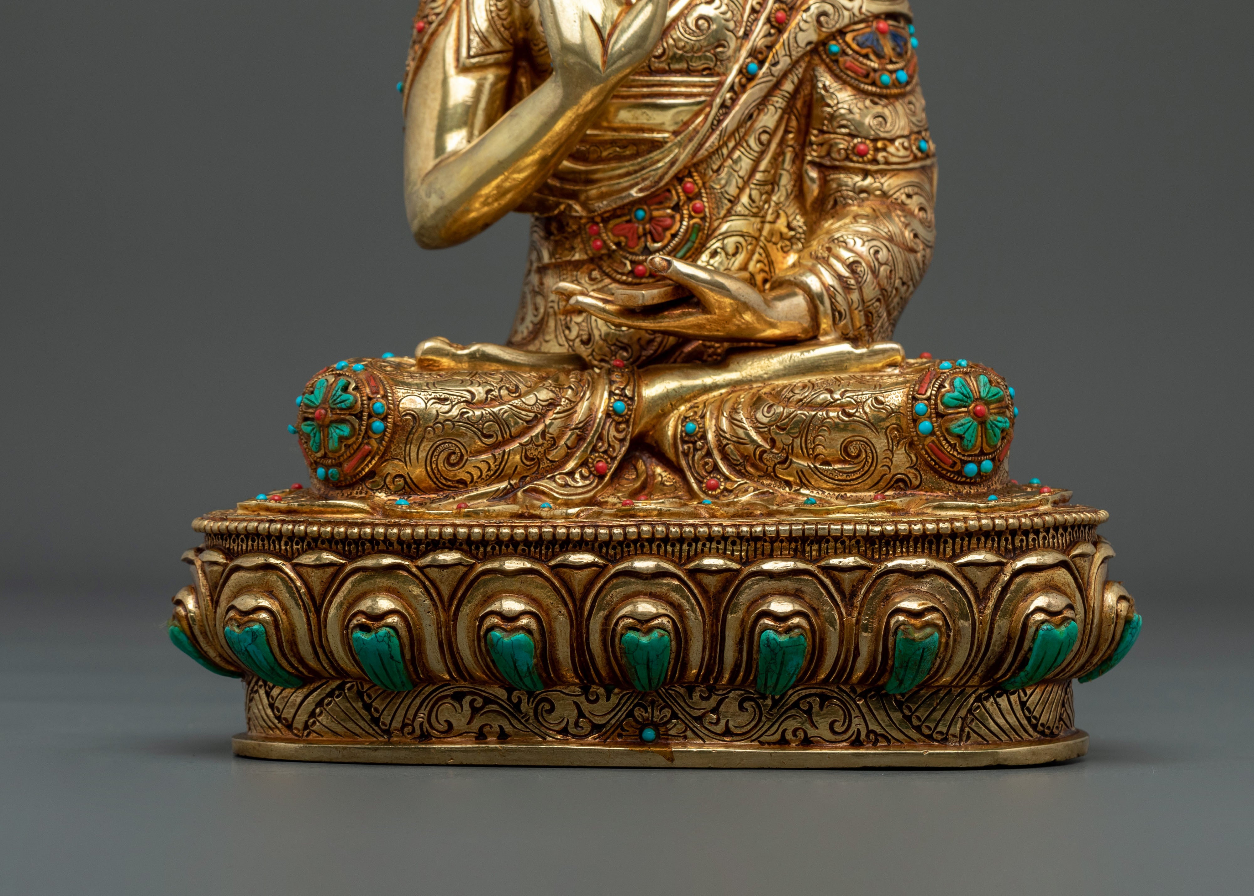 Disciples of Tsongkhapa Sacred Statue | Guardians of the Gelug Lineage