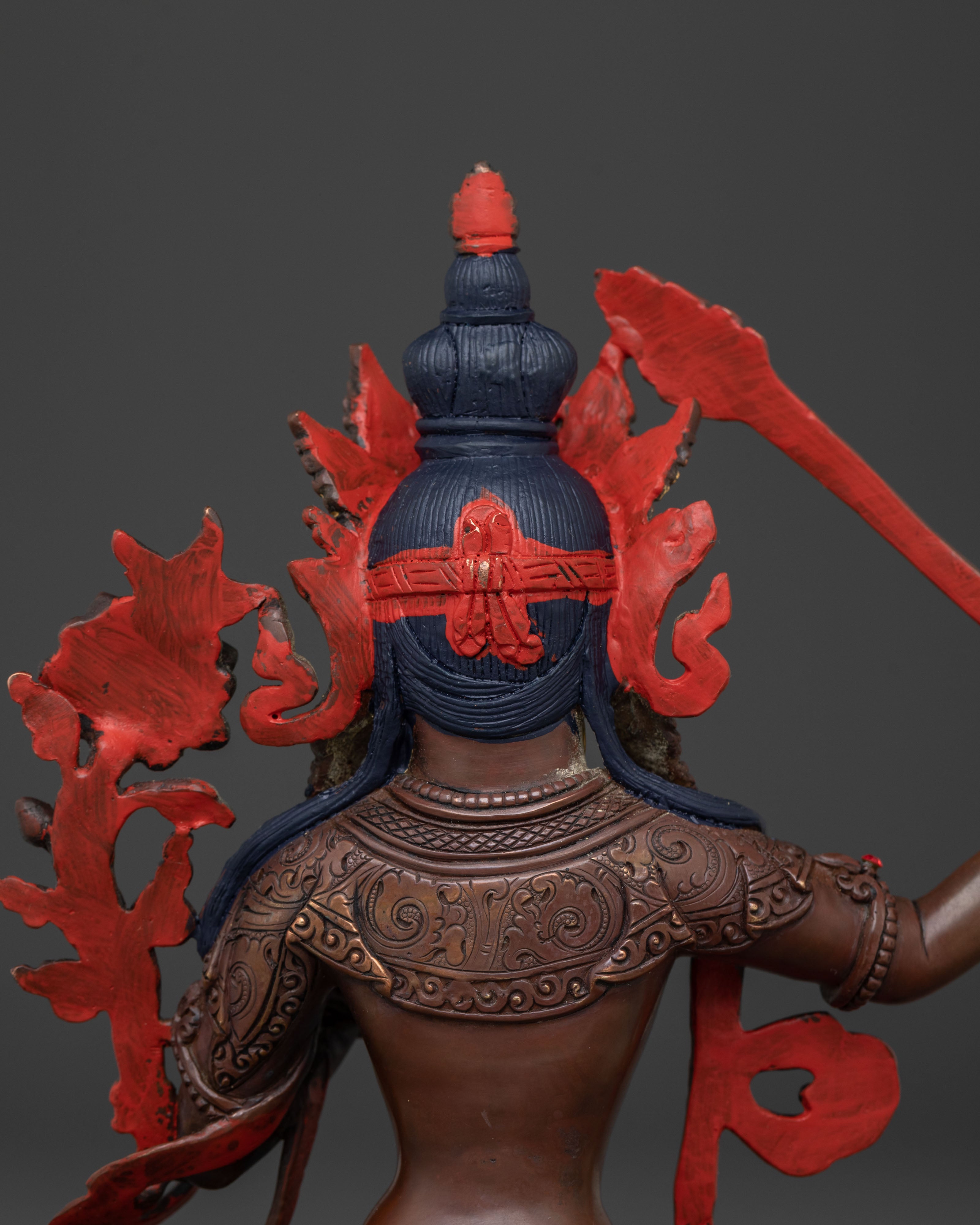 Bodhisattva Manjushri Statue of Ultimate Wisdom | Sacred Buddhist Altar Sculpture