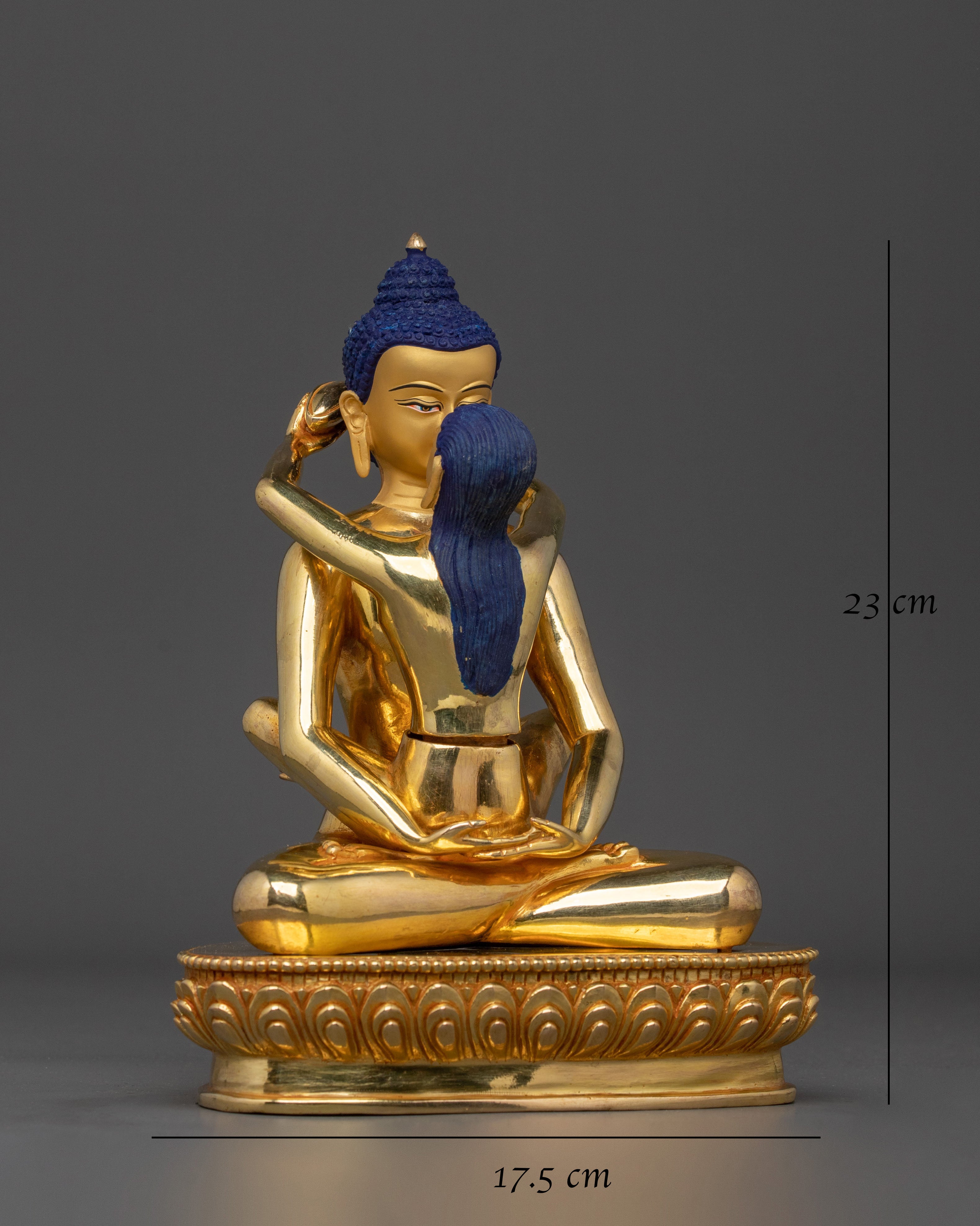 Samantabhadra with Consort 24K Gold Gilded Statue