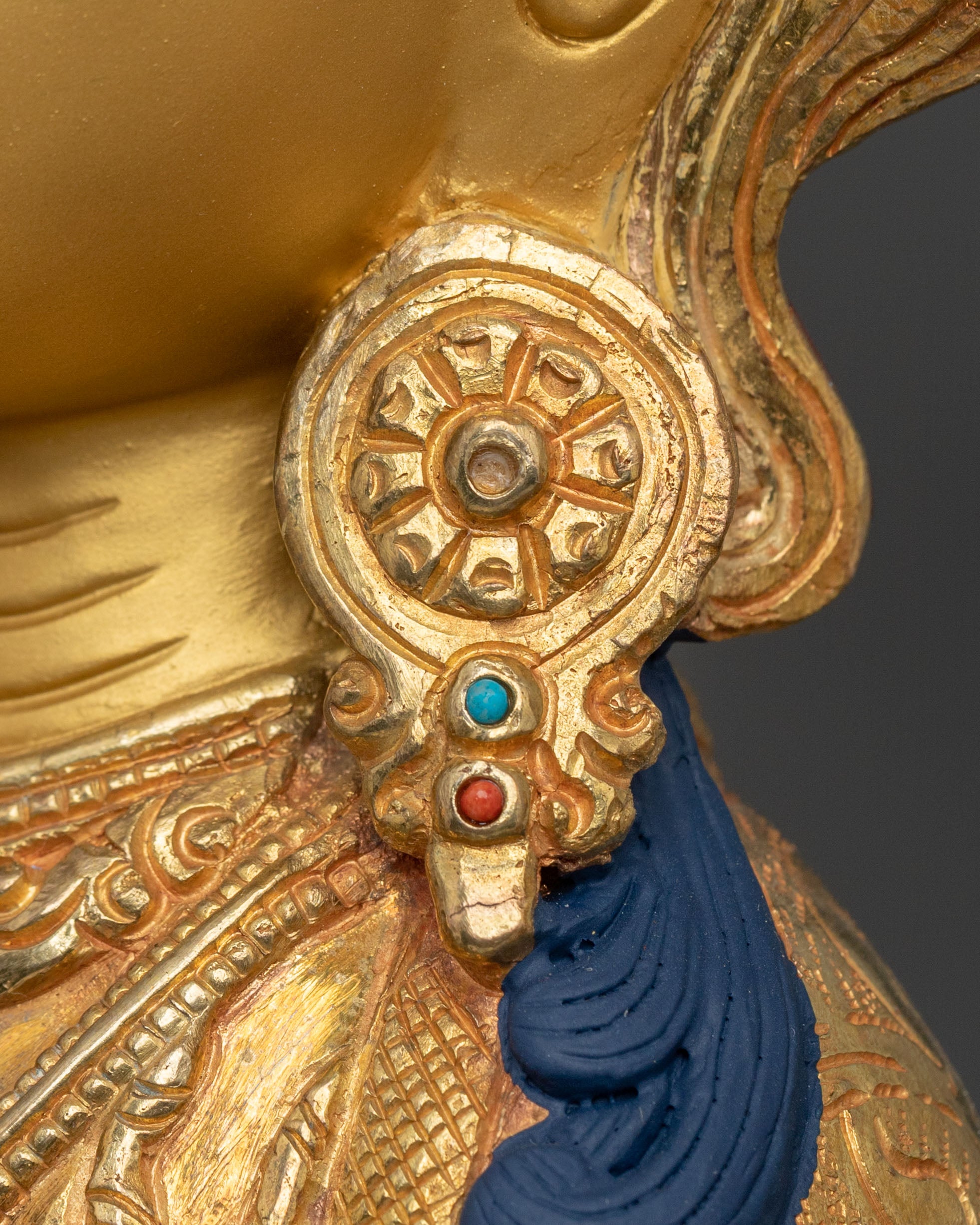 Chenrezig Statue: 24K Gold Gilded