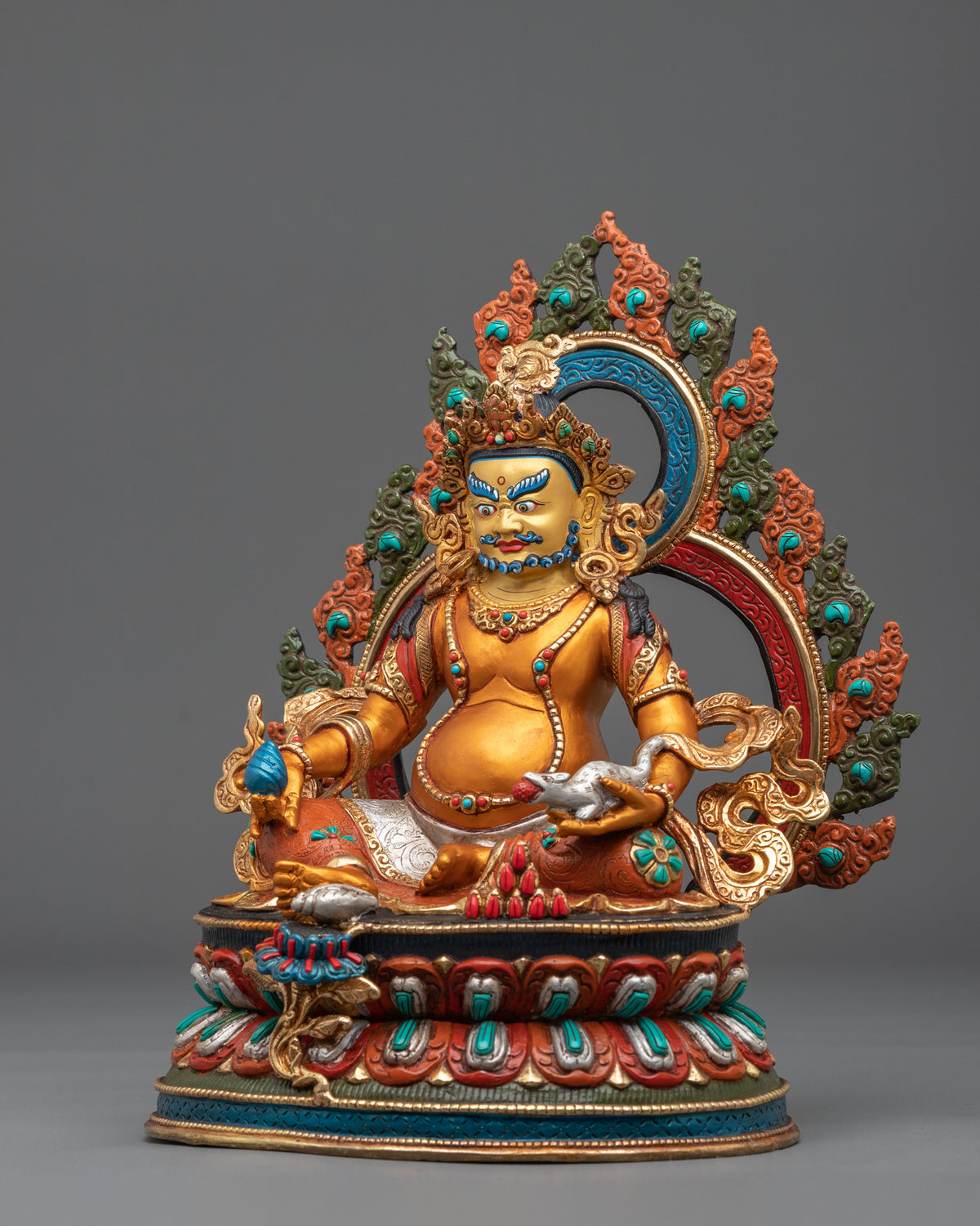 Dzambhala Divine Sculpture | Guardian of Merit