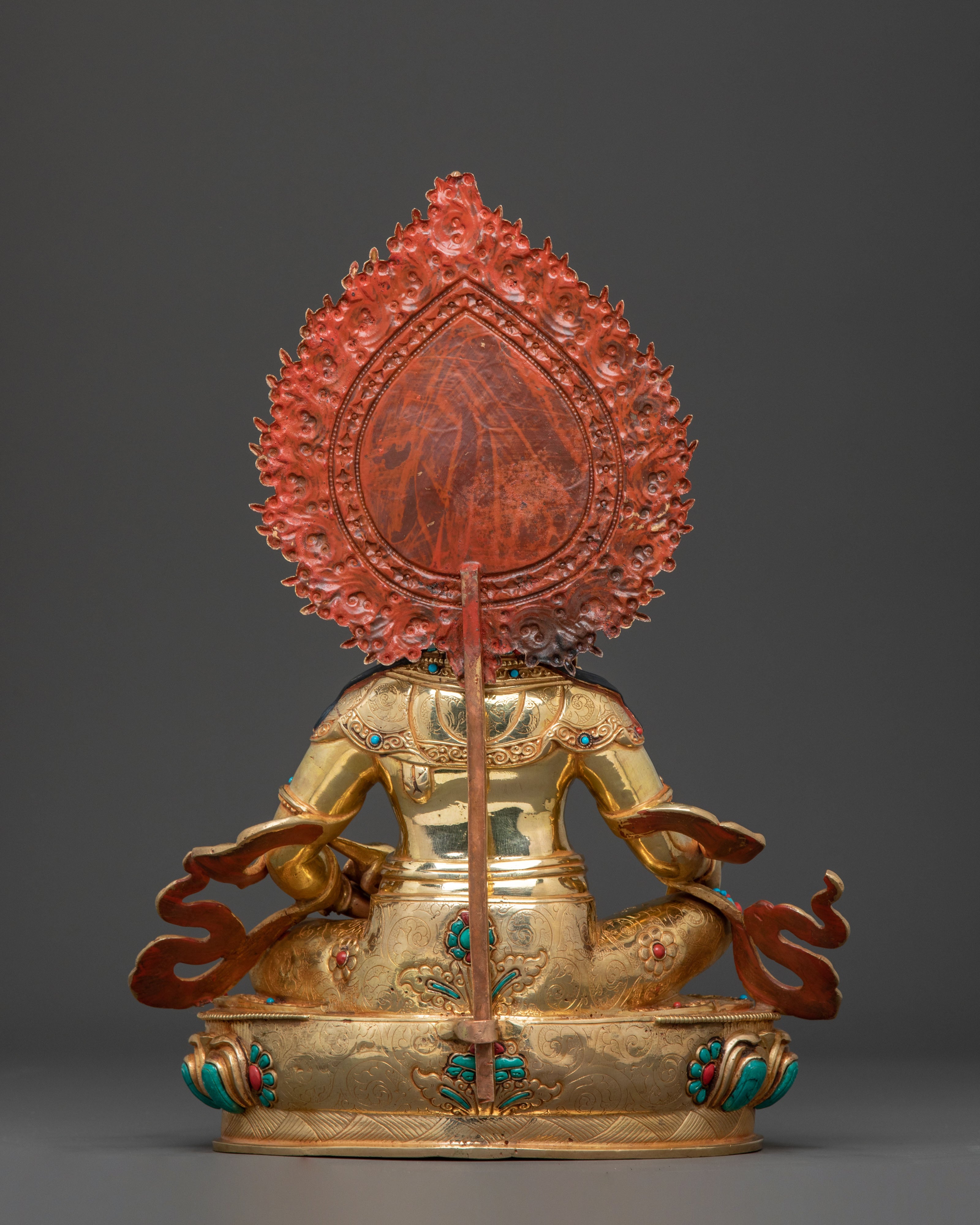 God Dzambhala 24k Gold Gilded Statue for Abundance