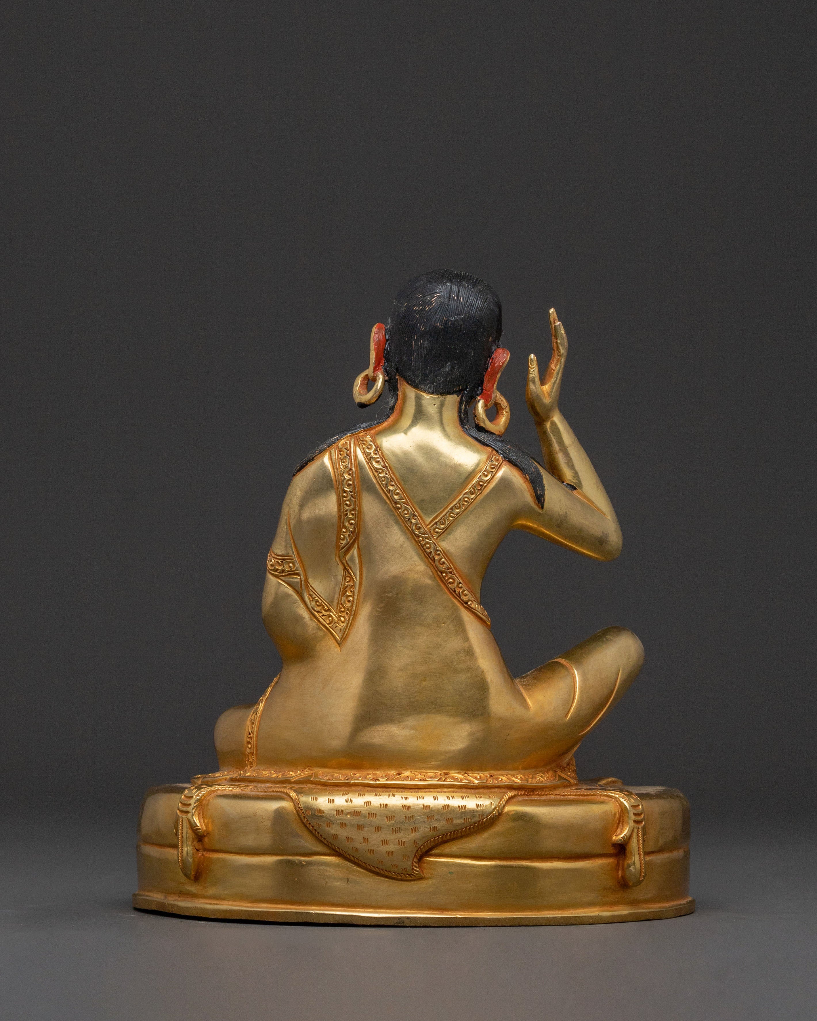 Kagyu Masters Golden Copper Statues Set