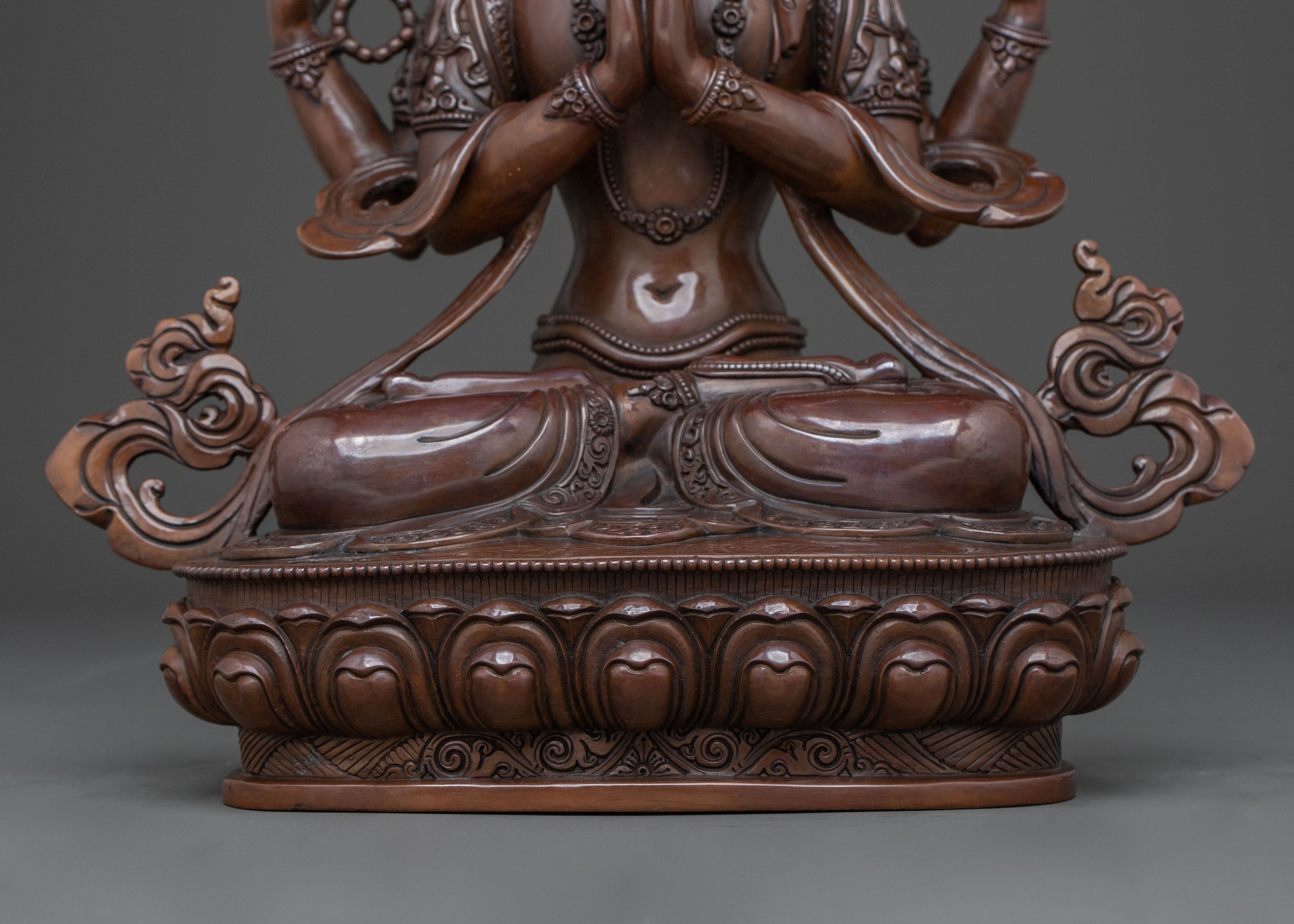 Nepalese Chenrezig Statue | Deity of Boundless Compassion