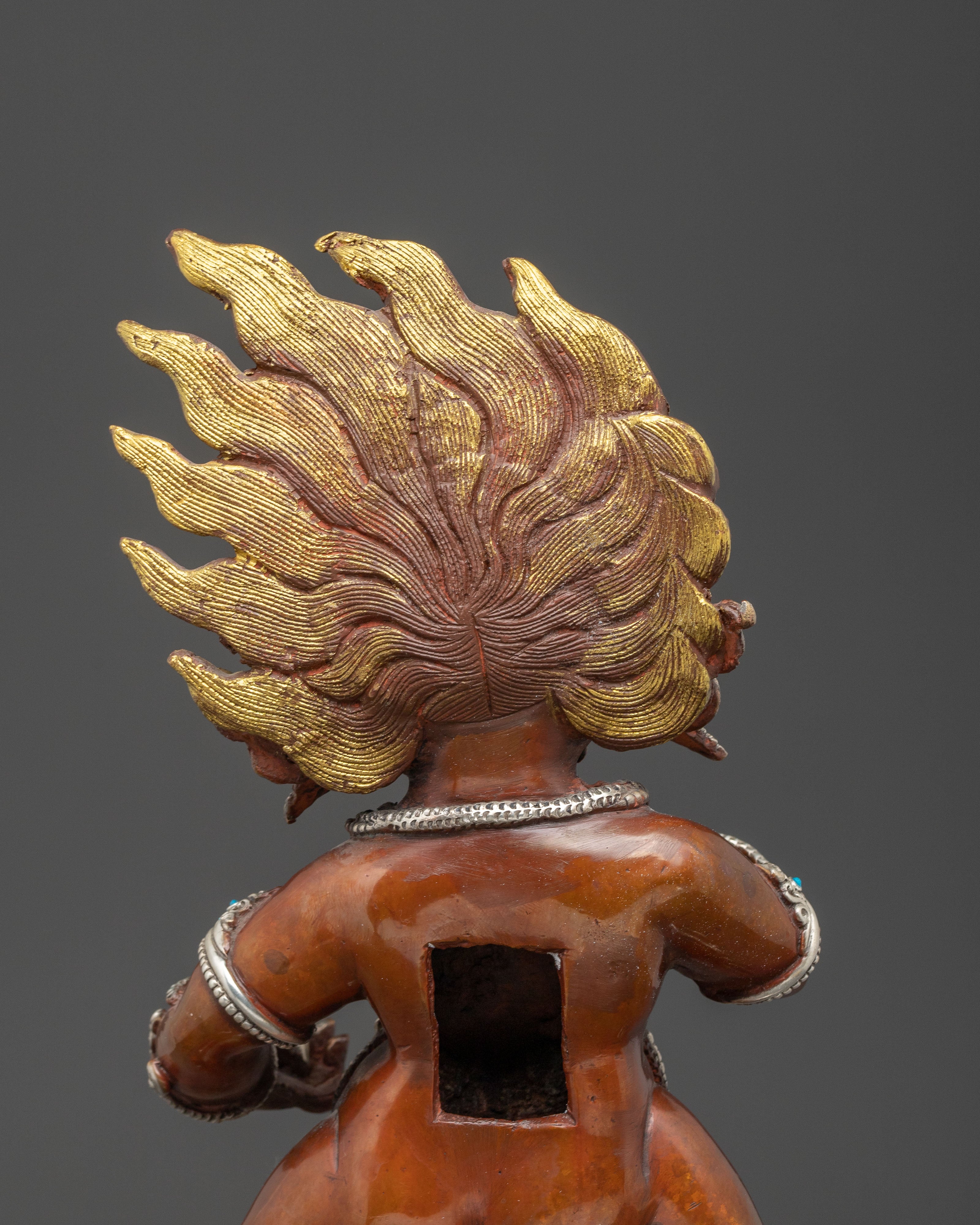 Black Dzambhala Copper Statue: Prosperity God