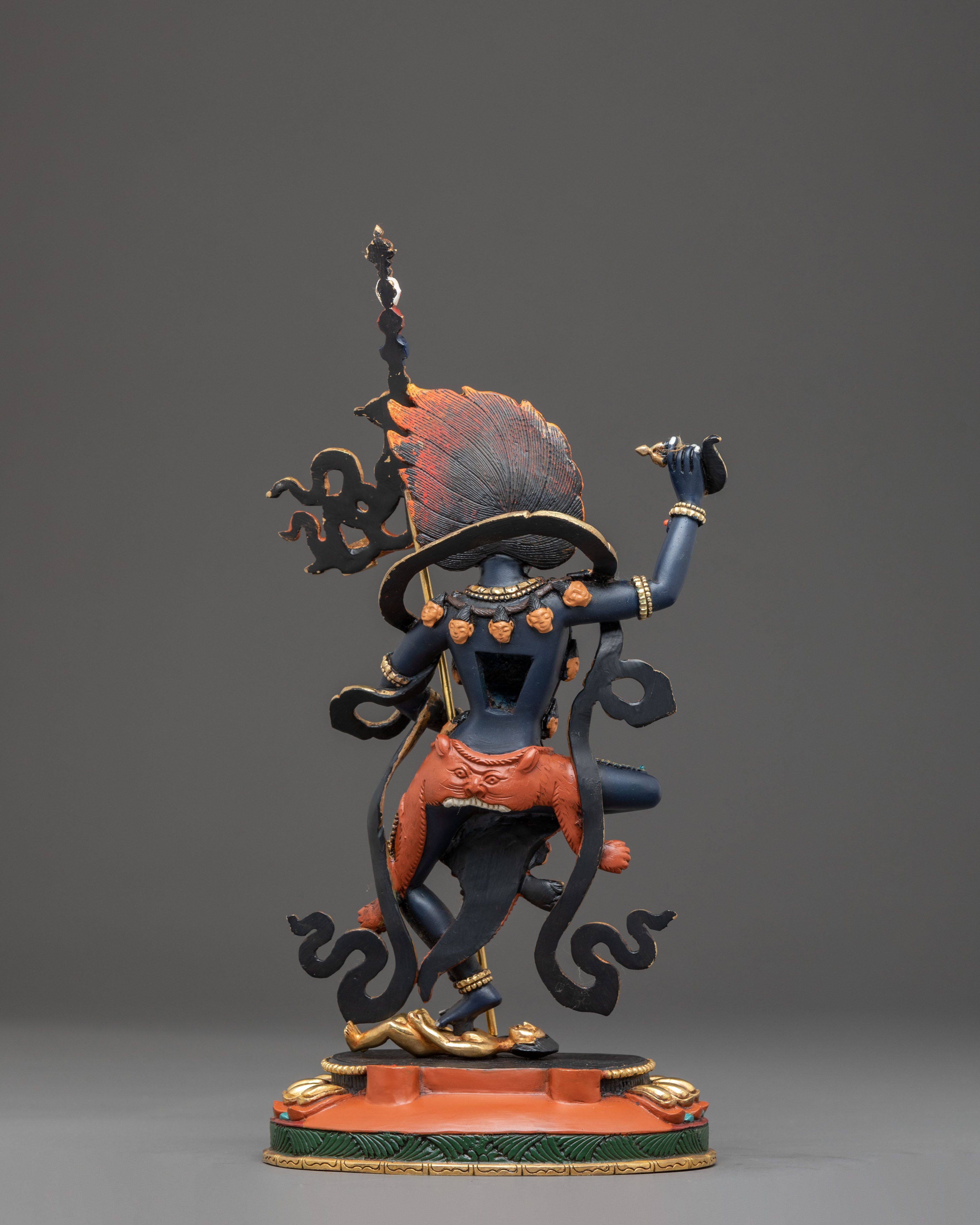 Handcrafted Simhamukha Sculpture | Wrathful Fierce Dharma Protector