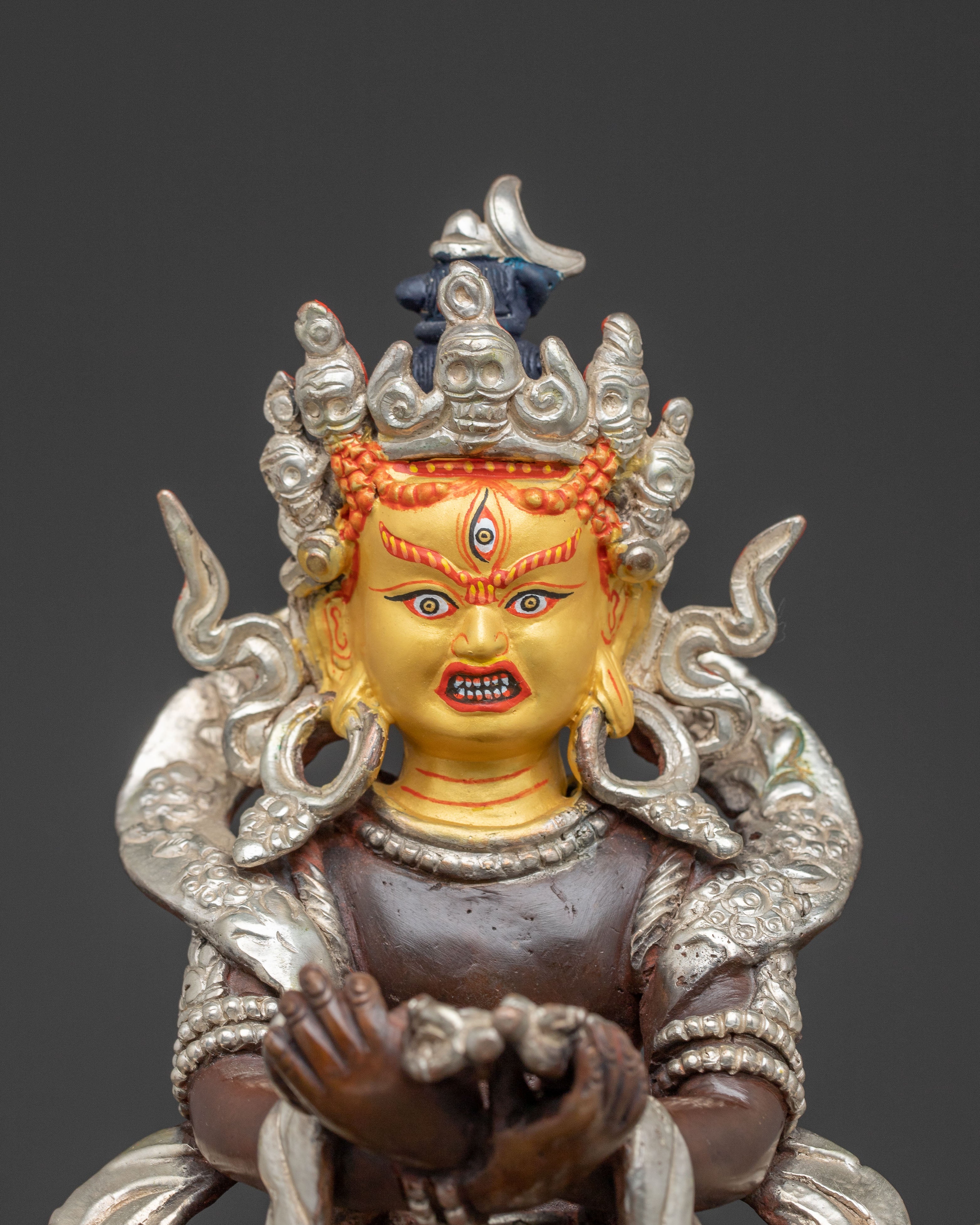Kalachakra Tantric Deity Statue – Exquisite Gilded Copper