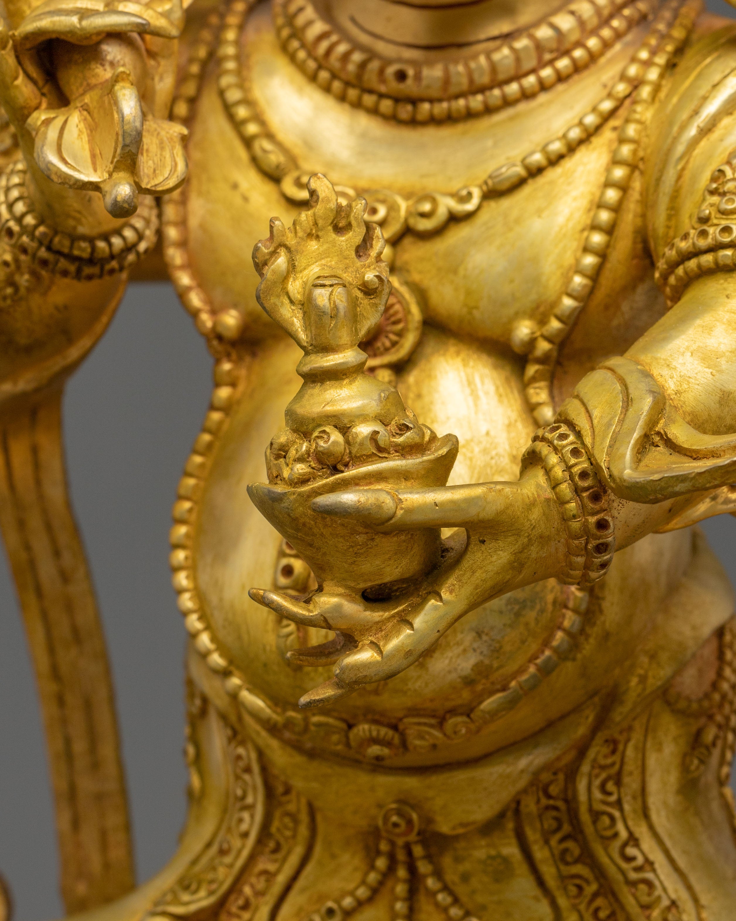 White Mahakala Sculpture | Tibetan Buddhist Protector