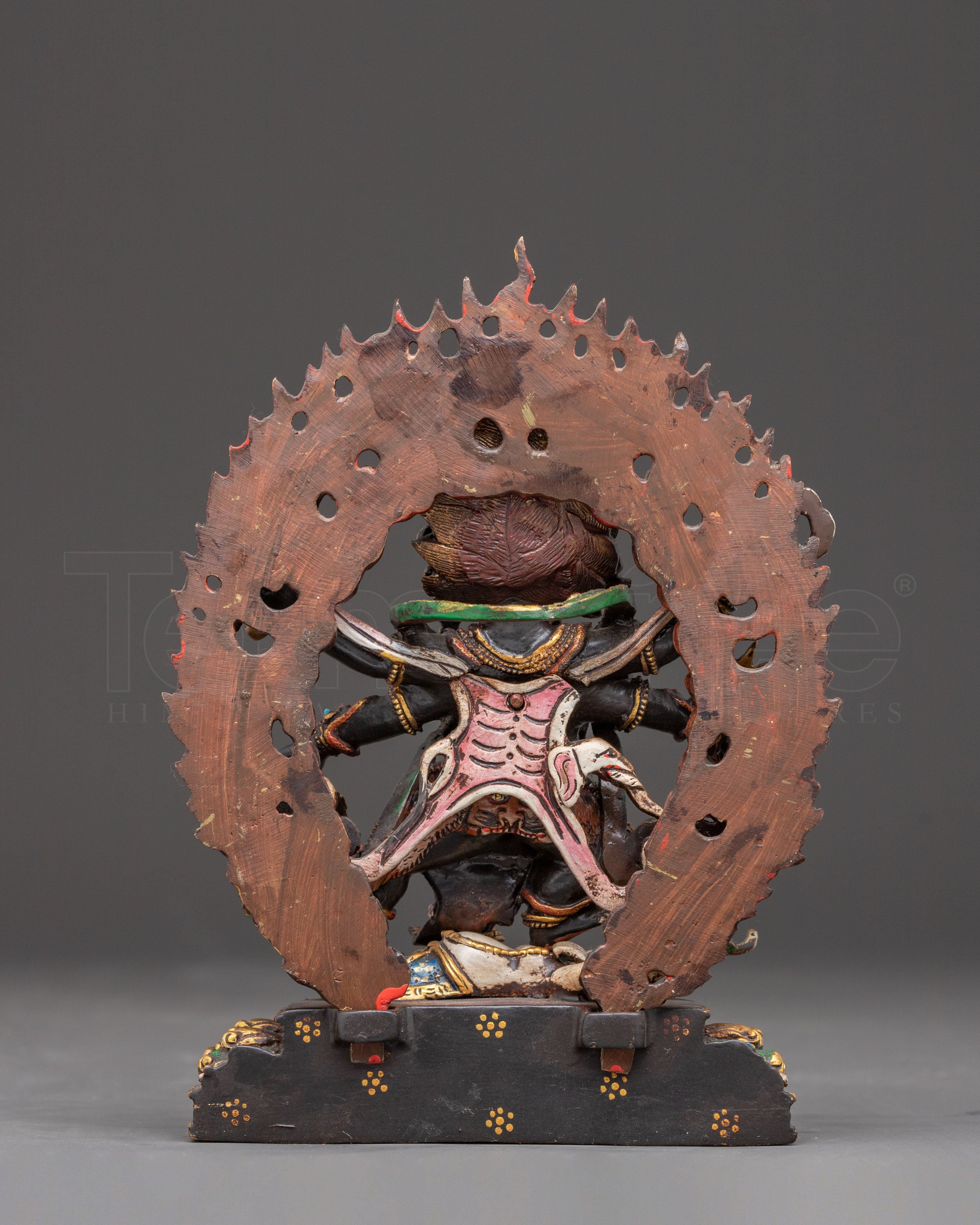 Golden Sculpture of Six-Armed Mahakala