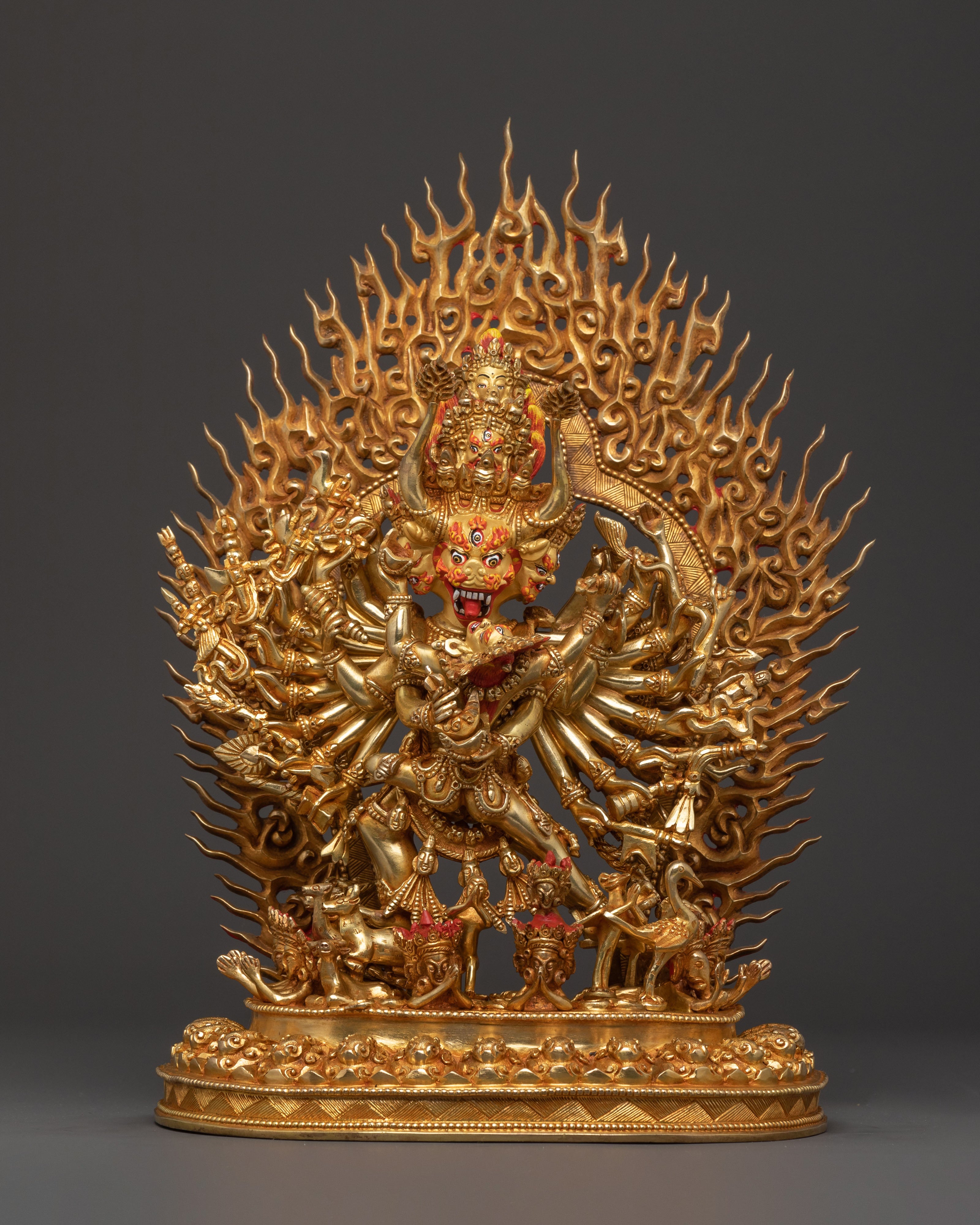 Yamantaka Statue With Consort