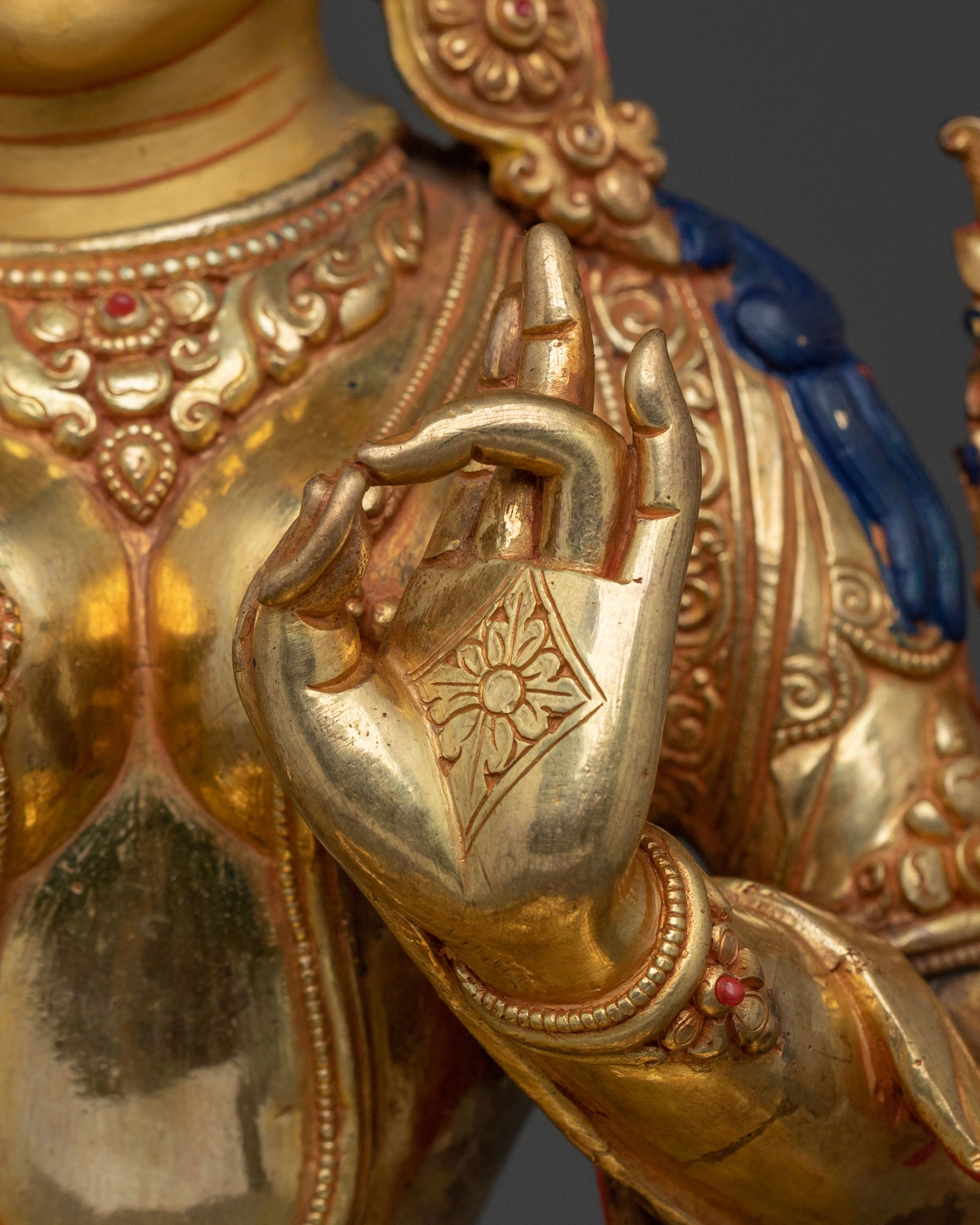 Green Tara Ritual Statue | | Handcrafted Buddhist Goddess Sculpture