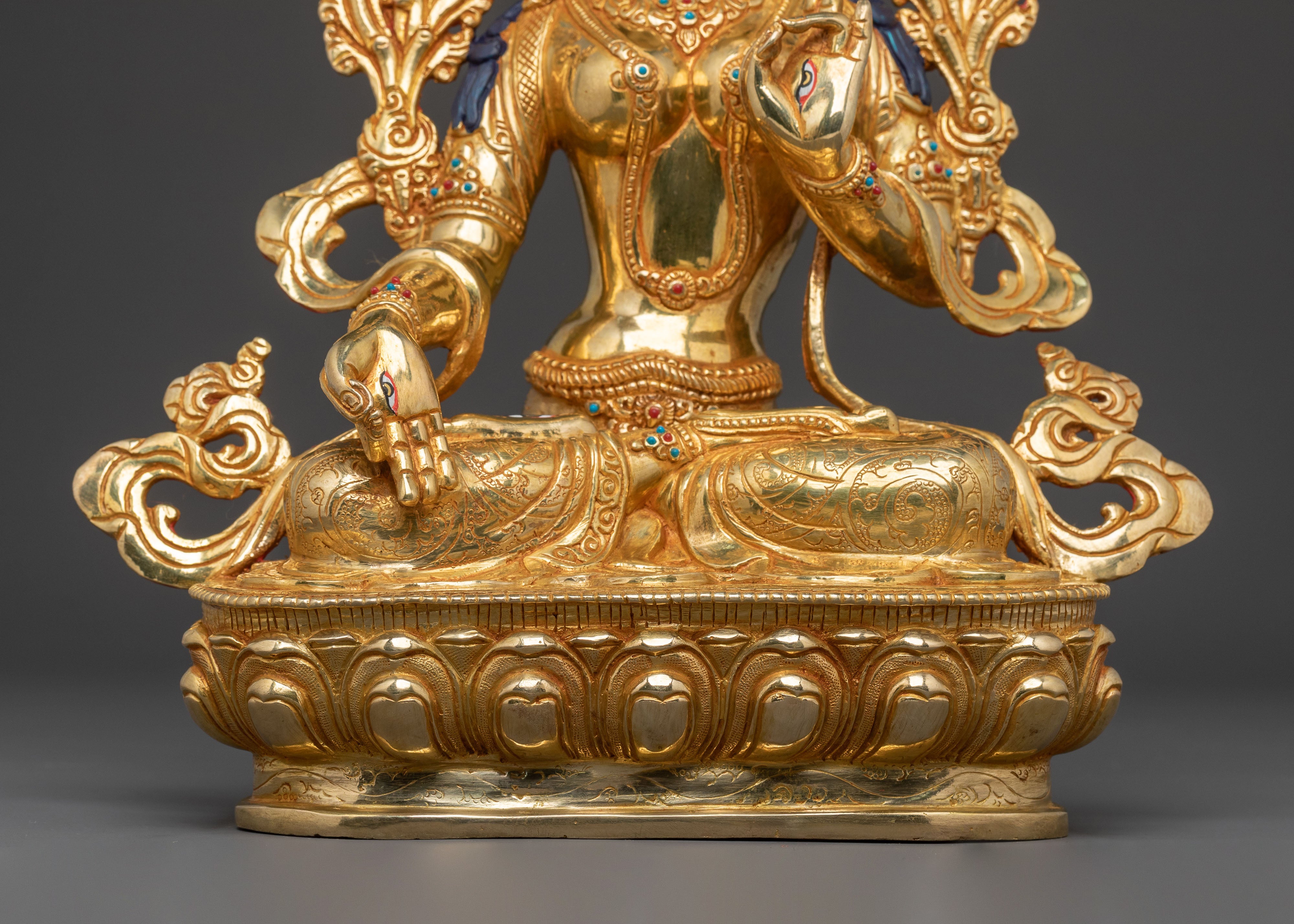 Goddess White Tara Traditional Statue for Altar Decor