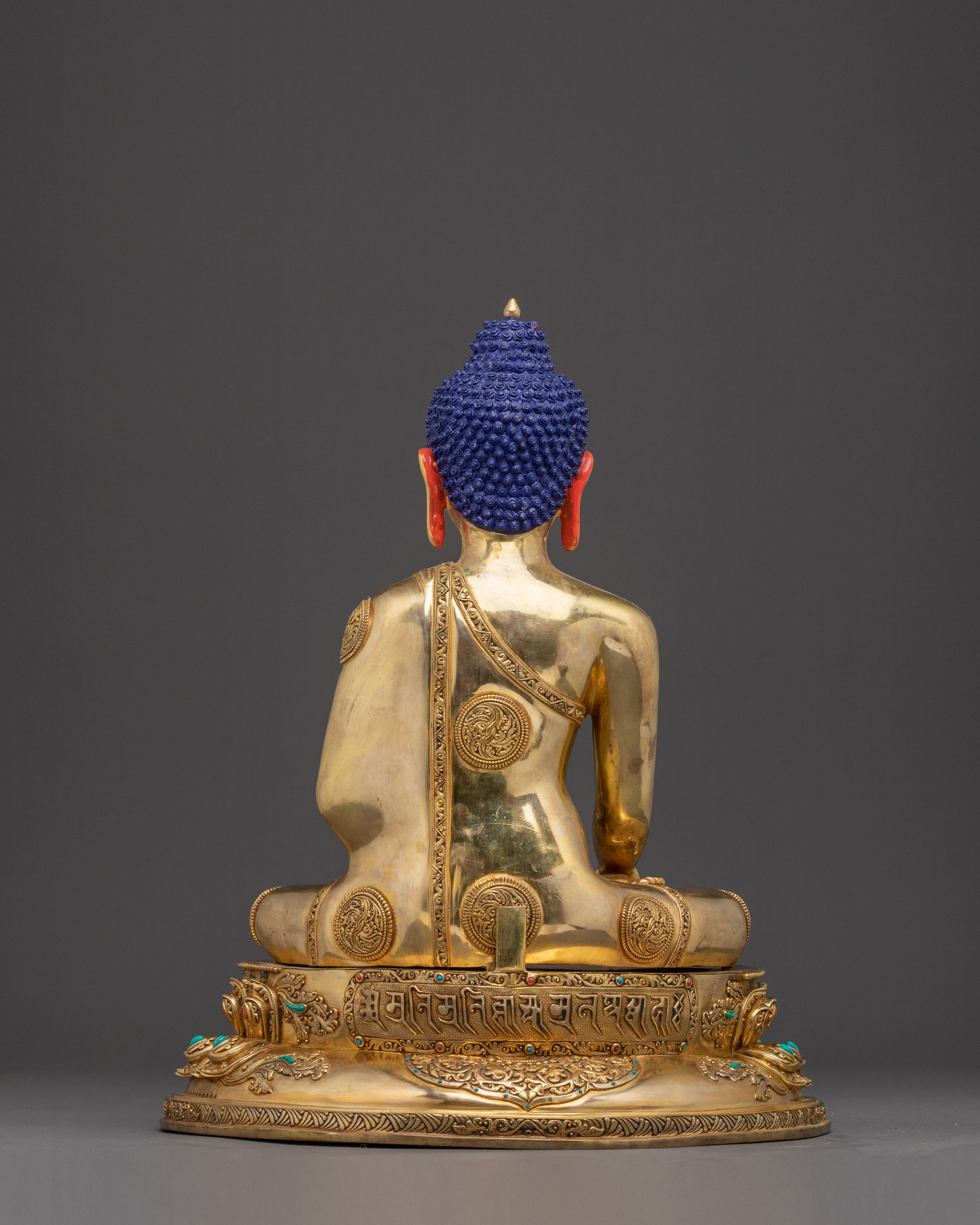 Meditation Shakyamuni Buddha Statue - 24K Gold Gilded