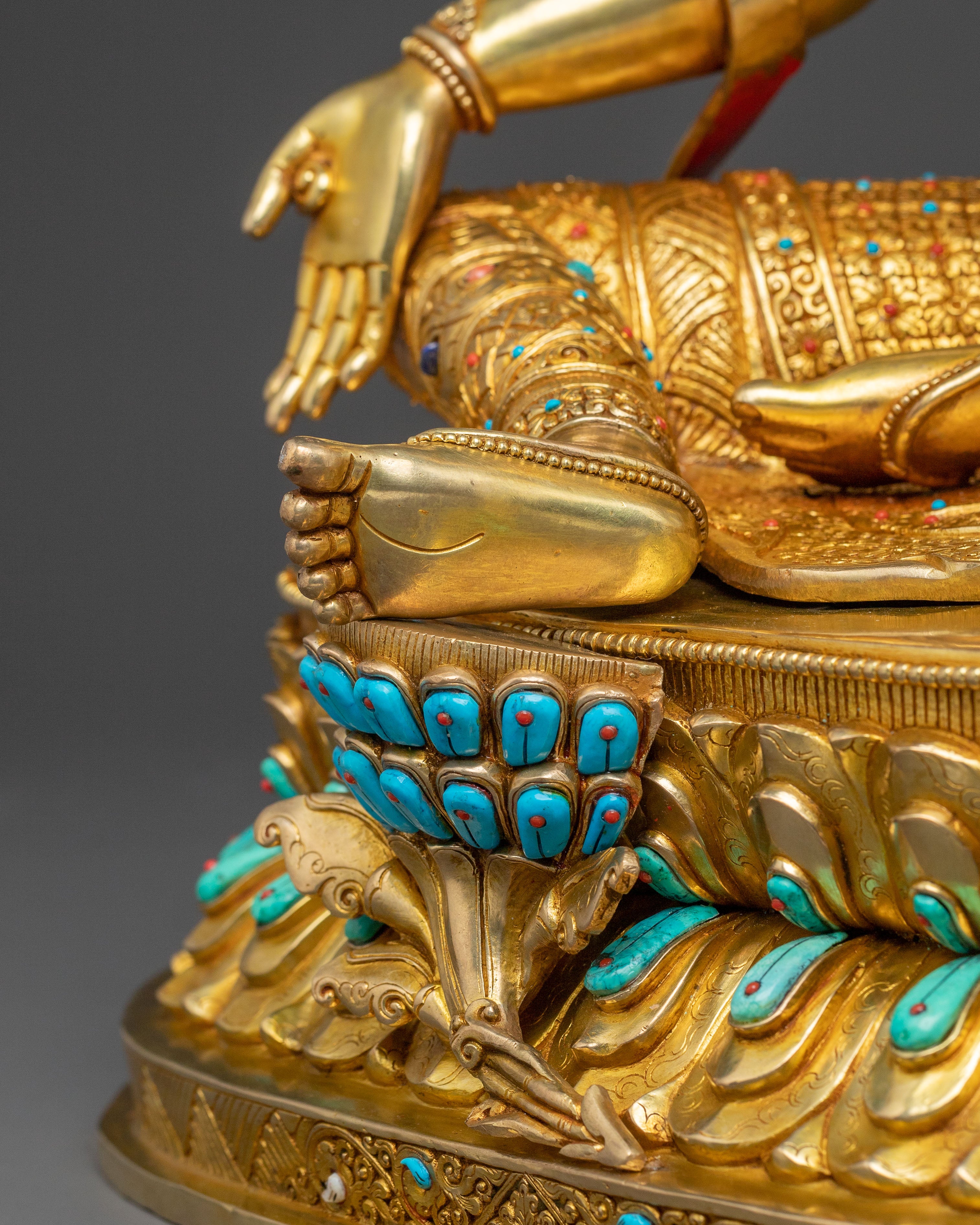 24K Gold Gilded Green Tara Statue | Liberator Figure