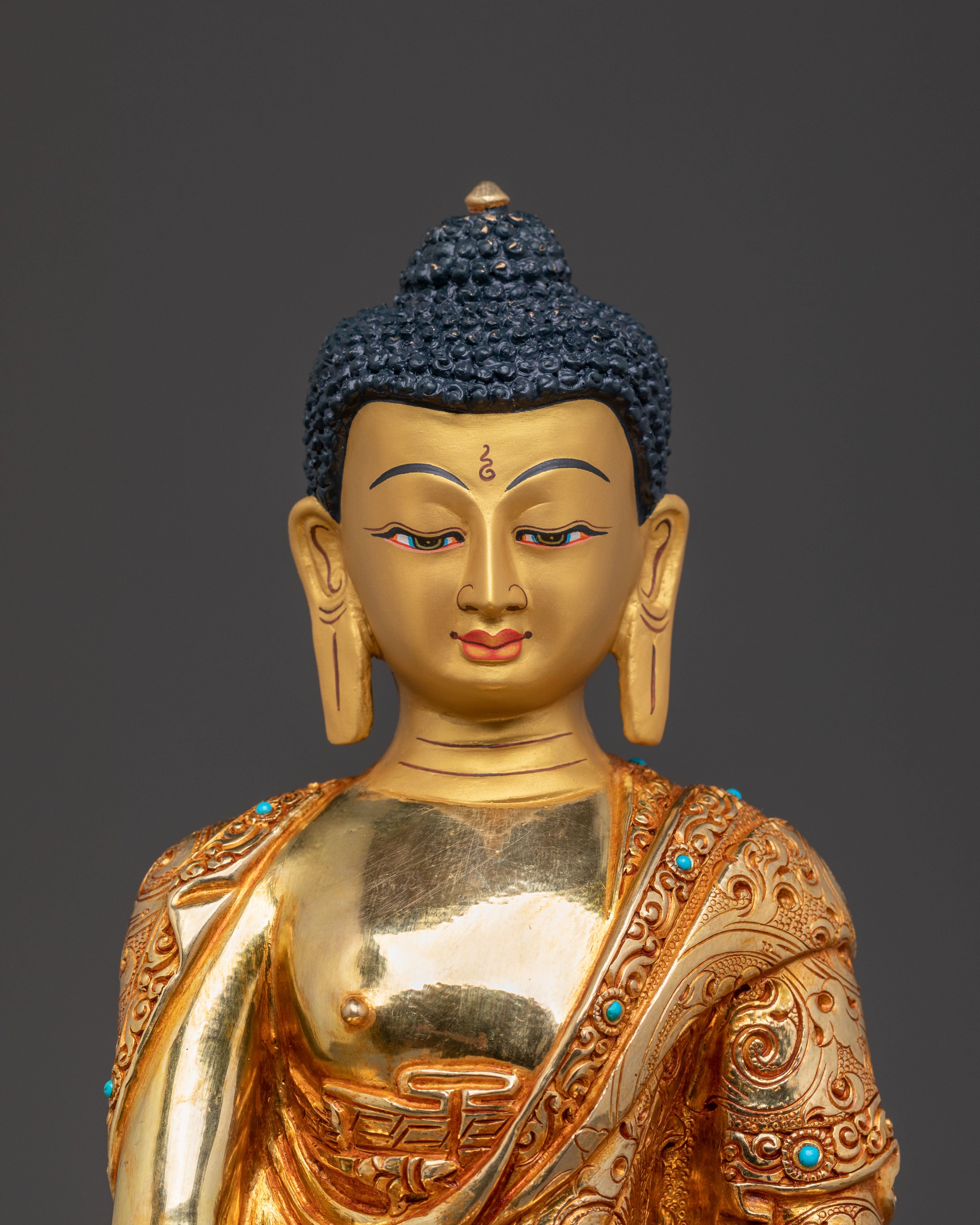 Shakyamuni Buddha Traditional Golden Statue