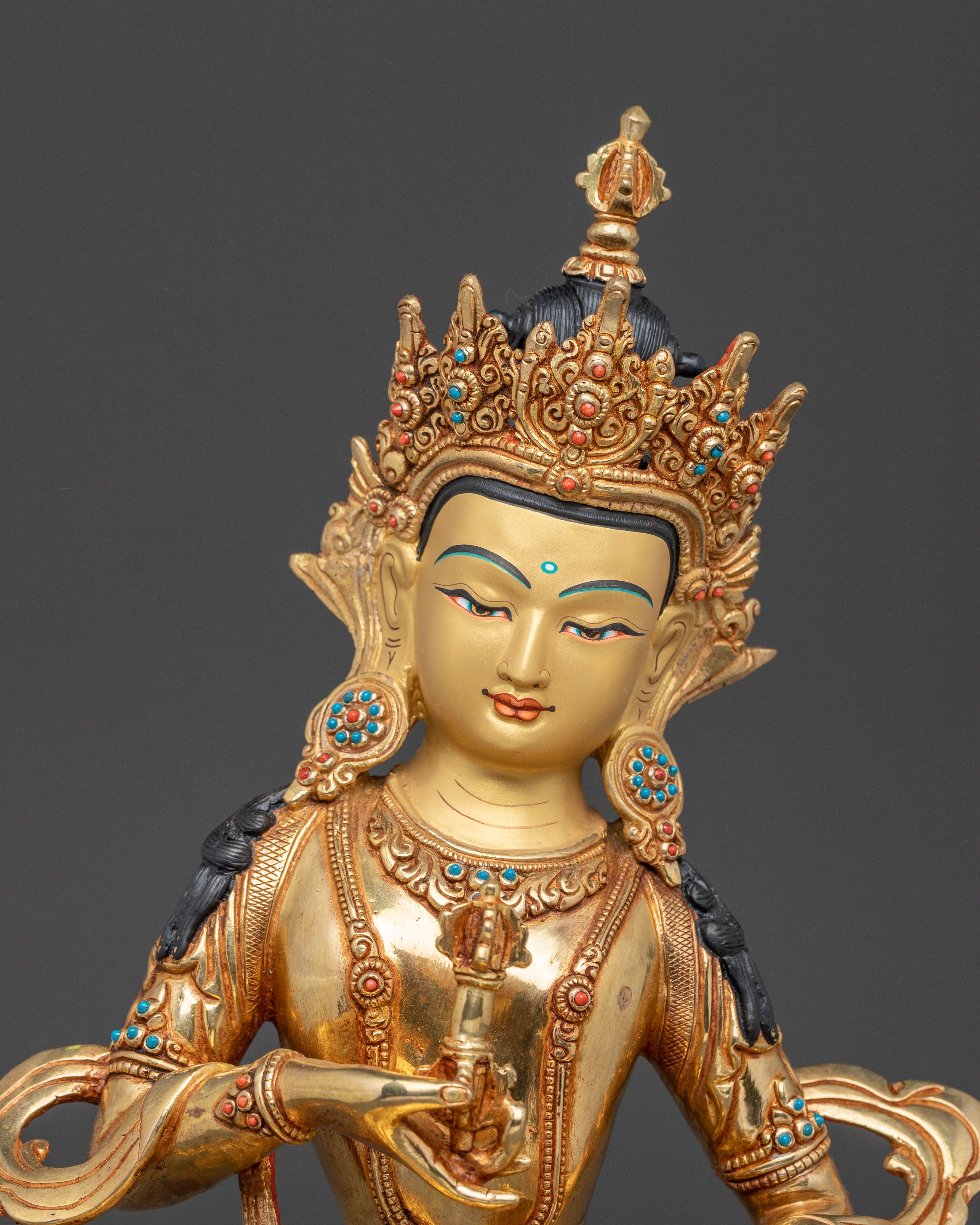 Purification Icon Vajrasattva Golden Statue | Vajrasattva Artwork