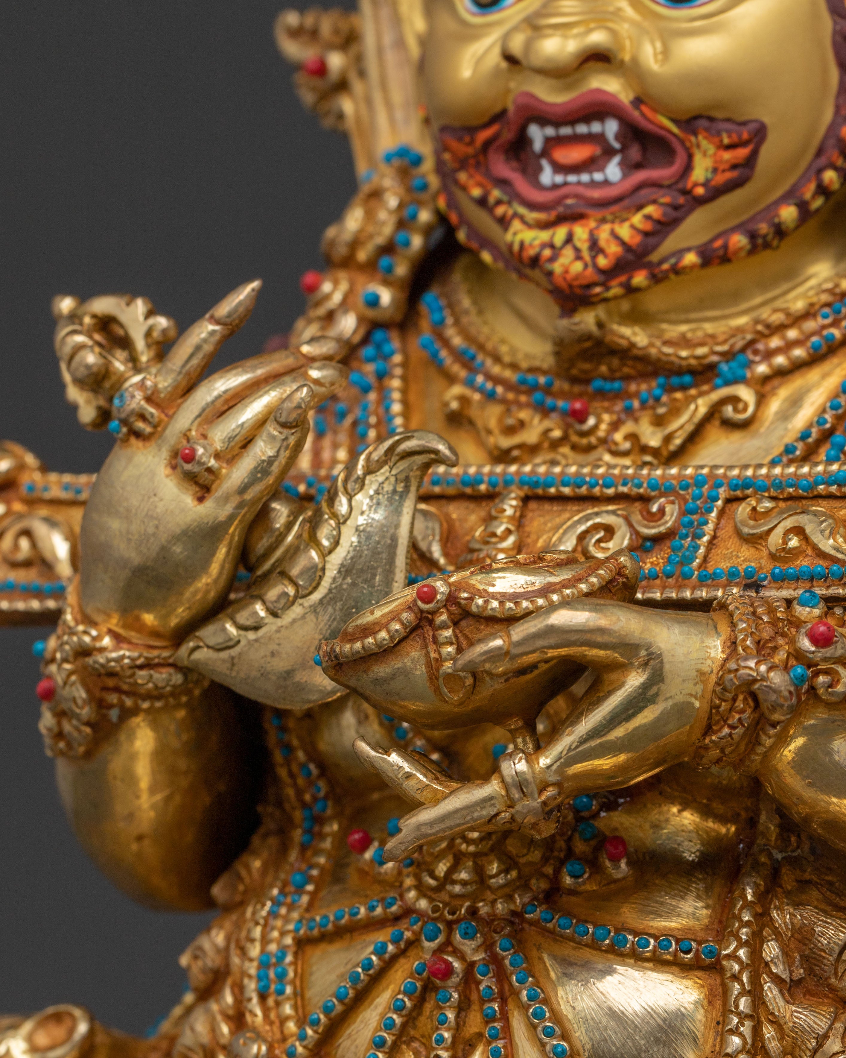 Shakya Mahakala Traditional Figurine | Tibetan Dharma Protector Deity