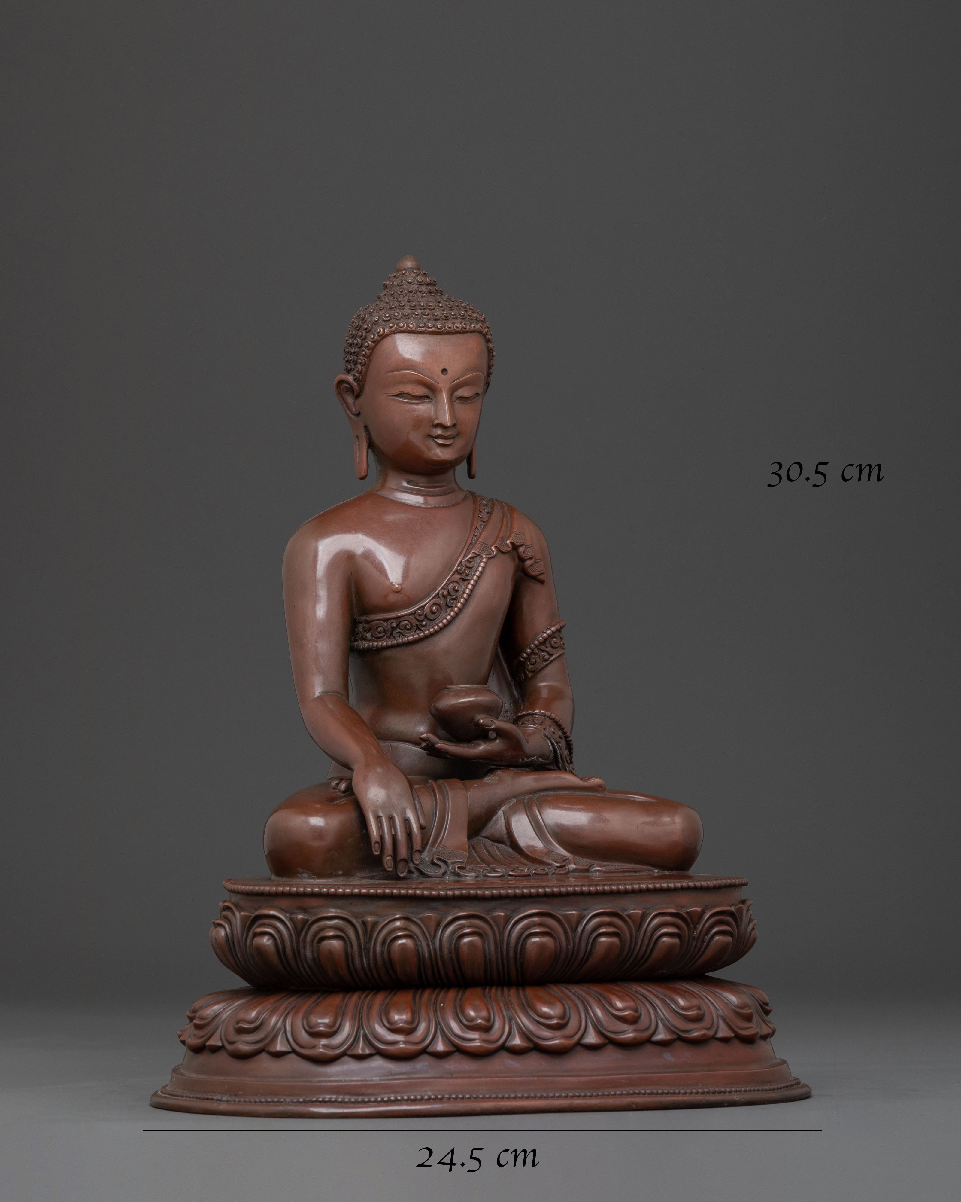 Handcrafted Shakyamuni Buddha Meditation Statue
