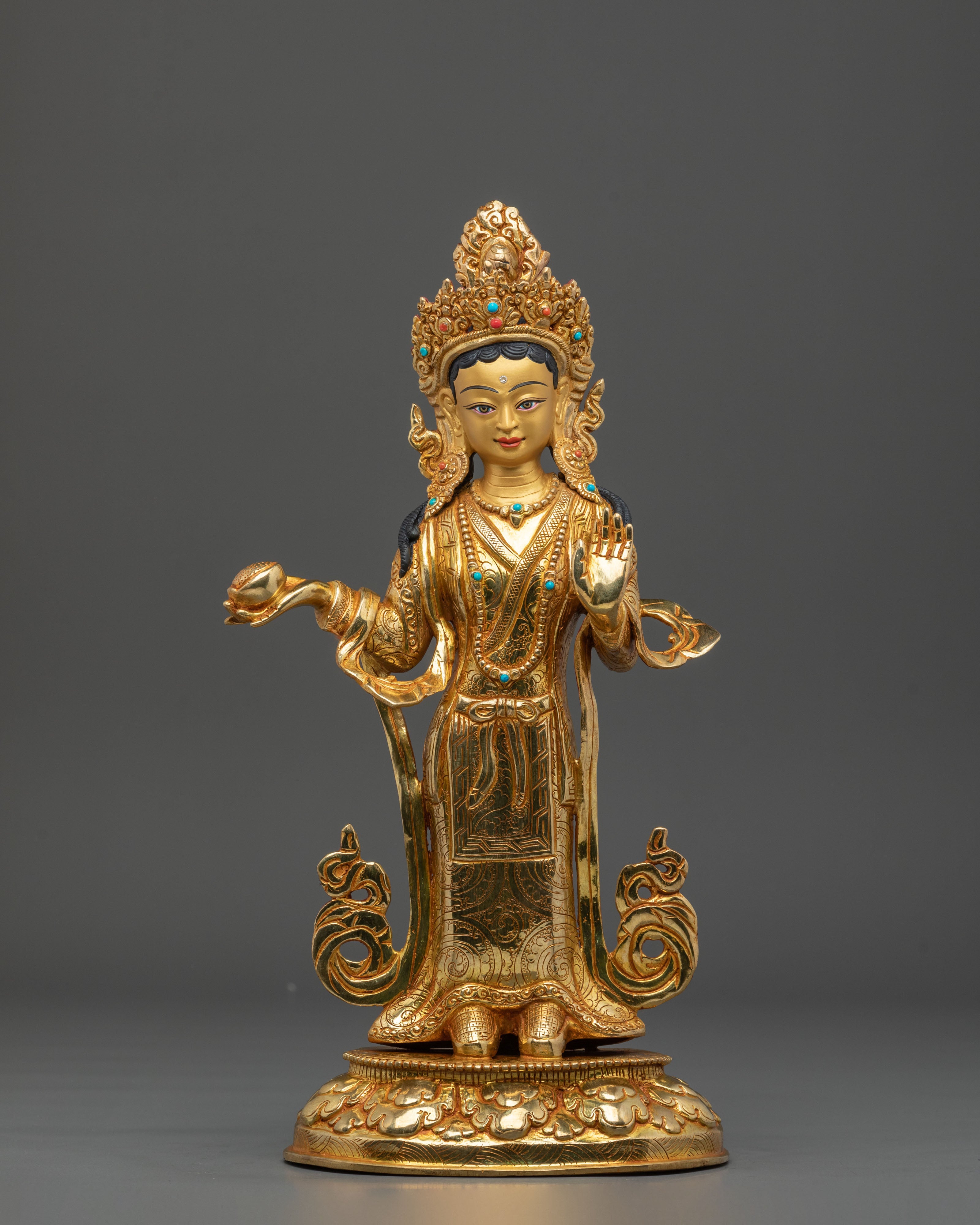 Yeshe Tsogyal and Mandarva Spiritual Figurine | Home Decor