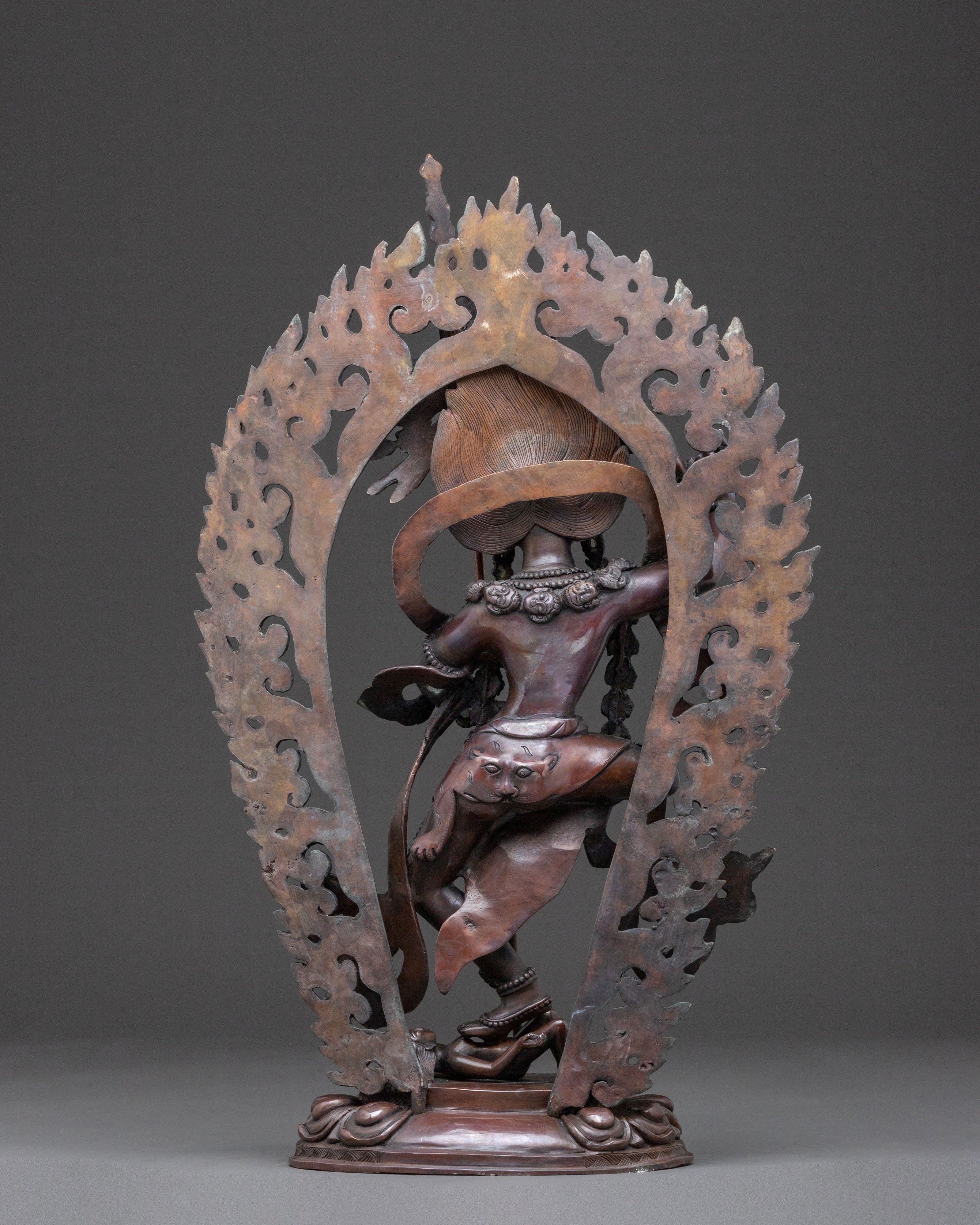 Dorje Phagmo Statue | Oxidized Copper Serenity